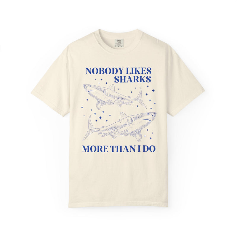 Cute Shark Lover Tee Shirt with Stars for Animal Lover or Beach Lover Who Loves Great White Sharks, Funny Saying Marine Biologist Tee Shirt - Opal and June