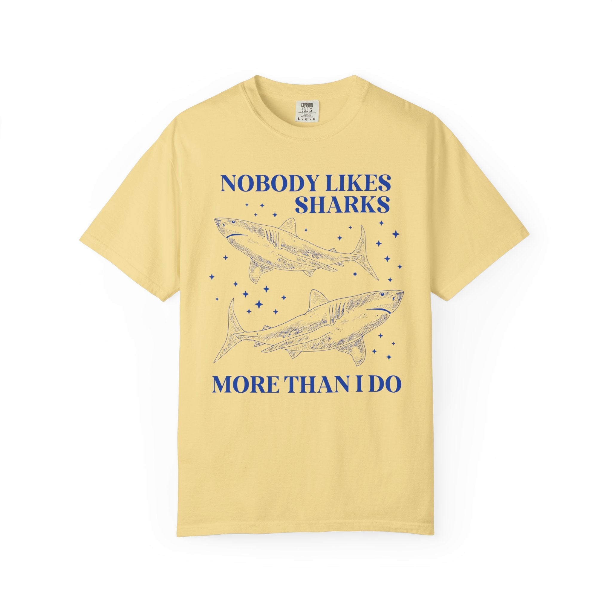 Cute Shark Lover Tee Shirt with Stars for Animal Lover or Beach Lover Who Loves Great White Sharks, Funny Saying Marine Biologist Tee Shirt - Opal and June