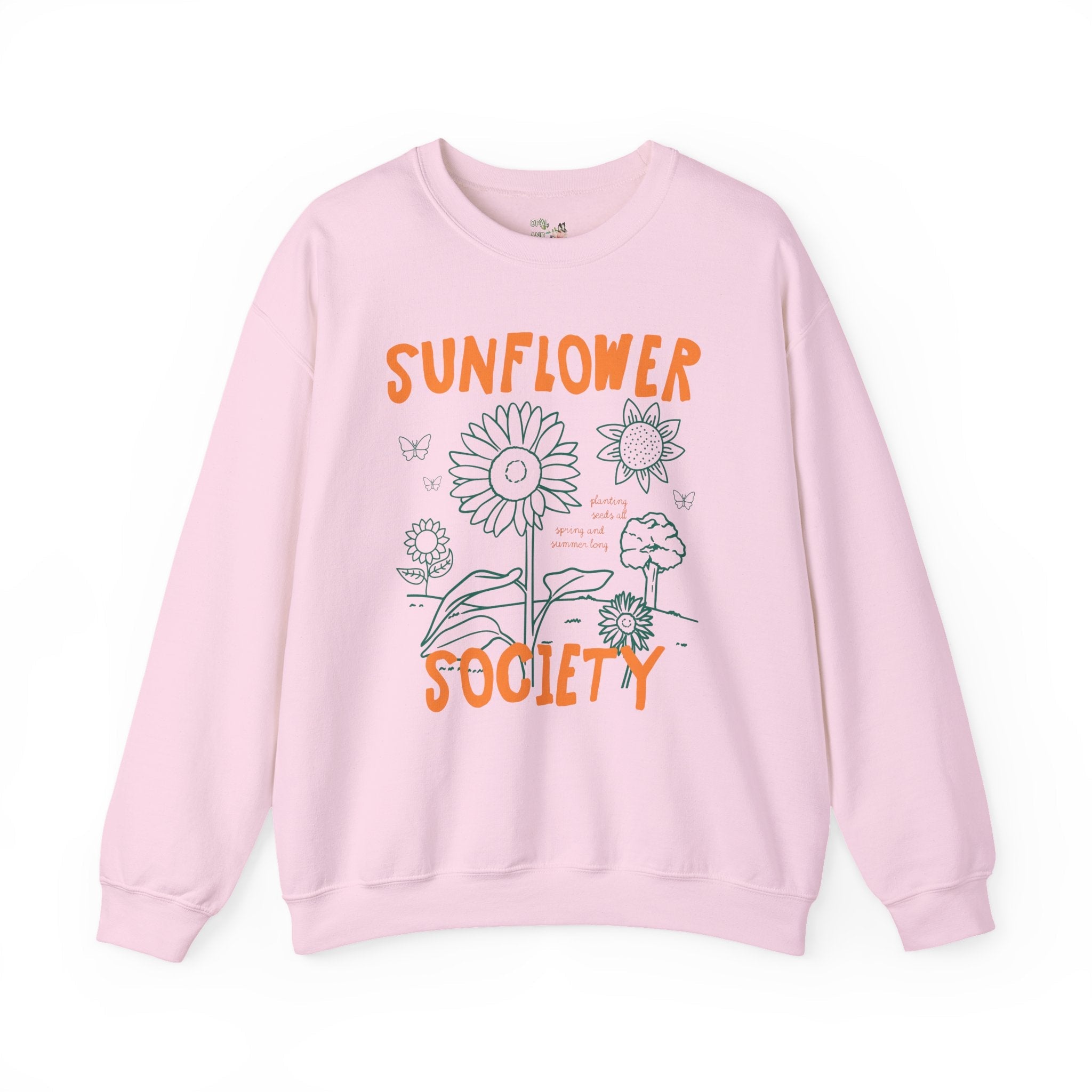 Cute Sunflower Gardening Sweatshirt for Flower Farmer, Mom Who Loves Growing Sunflowers, Colorful 90s Aesthetic Garden Lover Floral Shirt - Opal and June