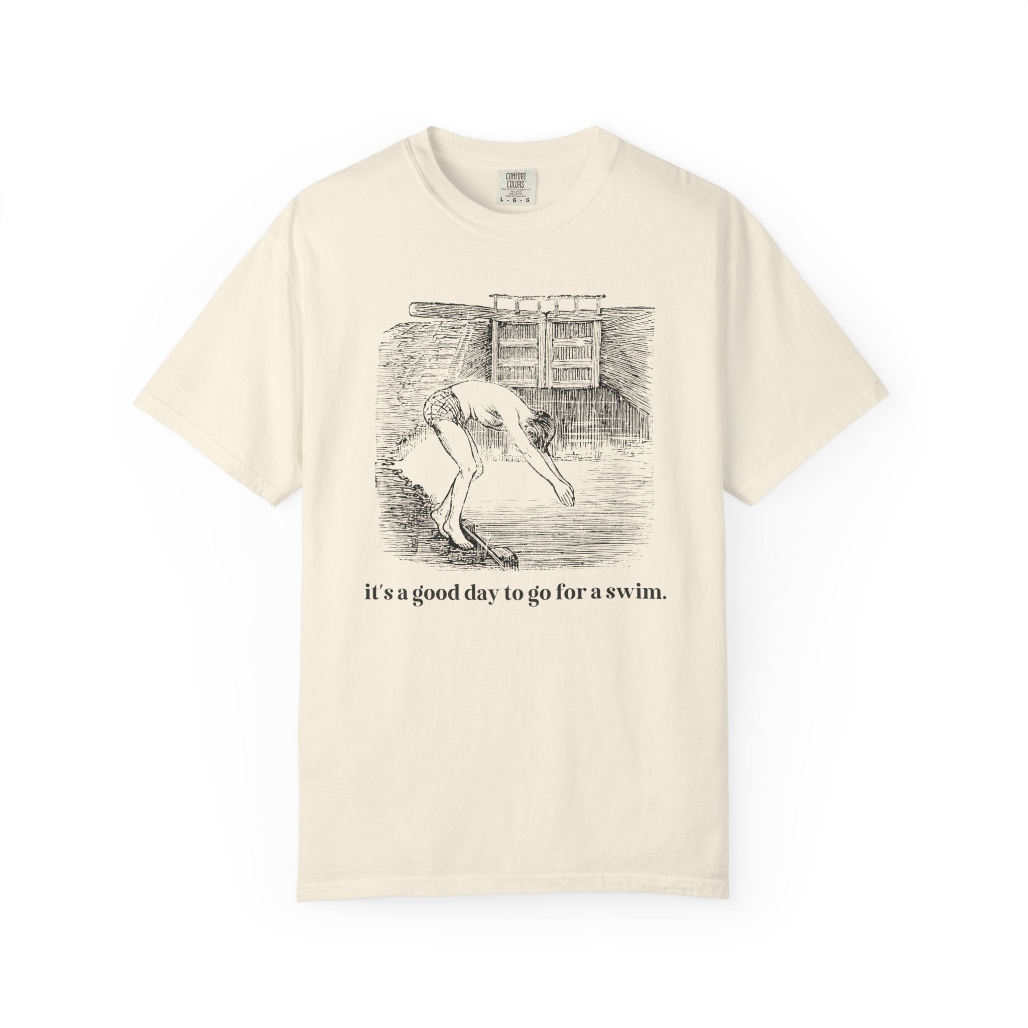 Cute Swimming Lover Tee Shirt for Friend on Swim Team or Dad Who Loves Being at the Pool: It's a Good Day to Go for a Swim - Opal and June