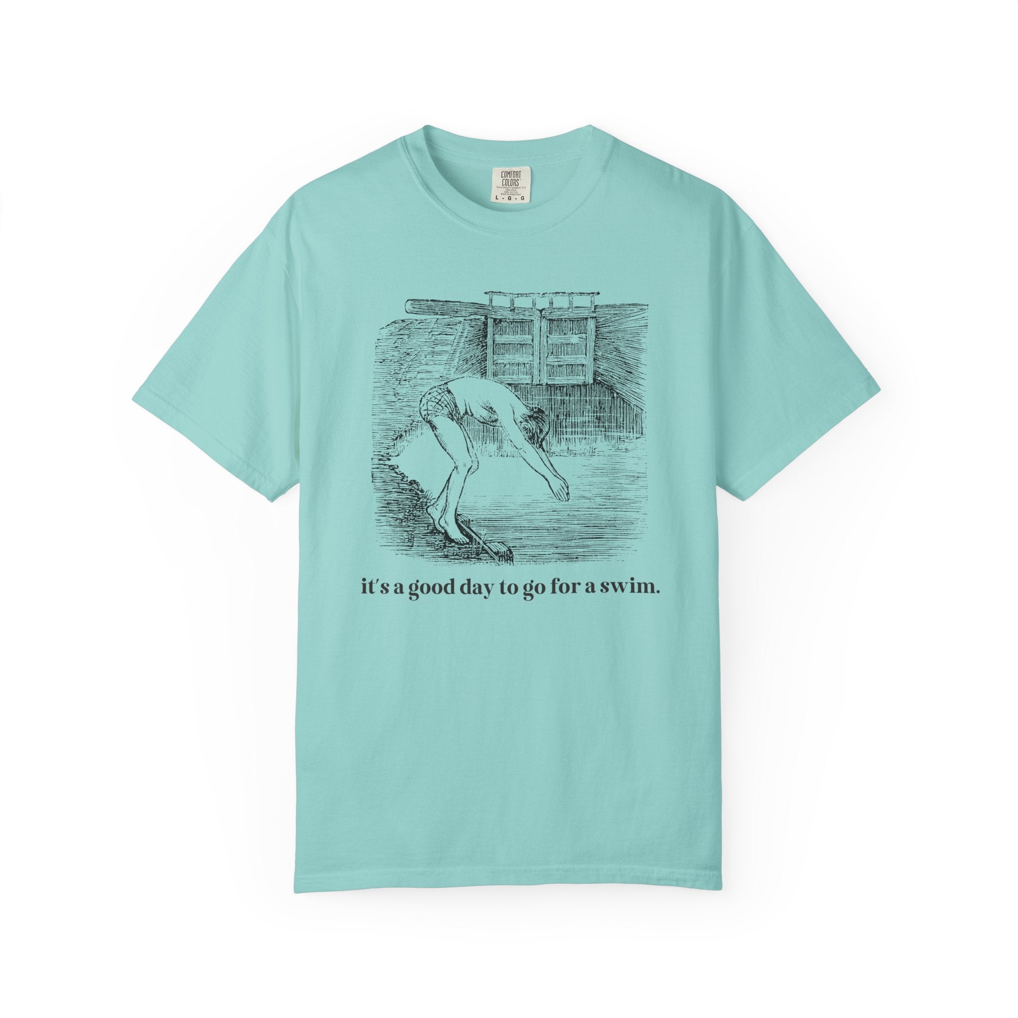 Cute Swimming Lover Tee Shirt for Friend on Swim Team or Dad Who Loves Being at the Pool: It's a Good Day to Go for a Swim - Opal and June