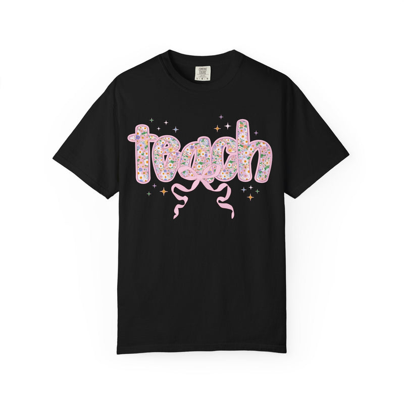 Cute Teacher Gift: Floral Teach Tee - Opal and June