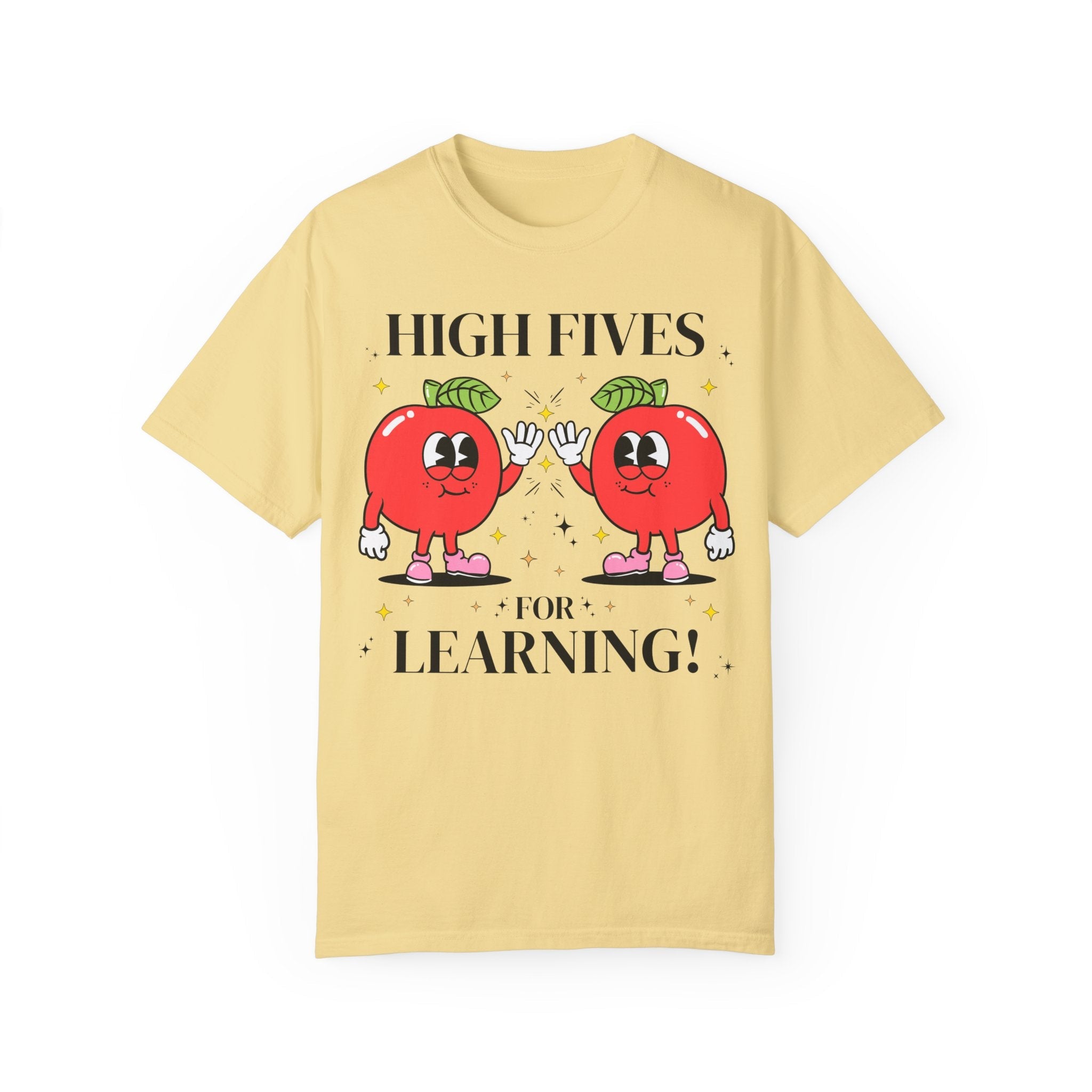 Cute Teacher Tee Shirt for First Grade or Second Grade Student Teacher, Teaching Major: High Fives for Learning! Funny School Principal Tee - Opal and June