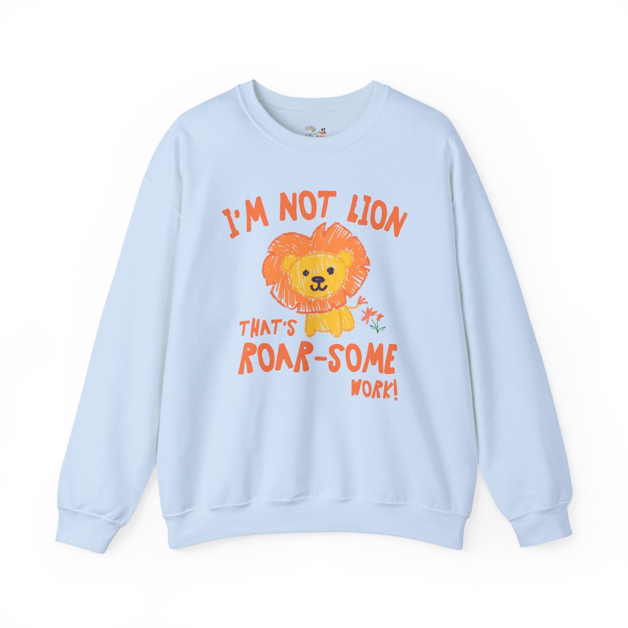 Cute Testing Day Sweatshirt for Third Grade Teacher Who Loves Lions, Funny Saying Animal Lover Crewnecl Testing Day Matching Teacher Shirt - Opal and June