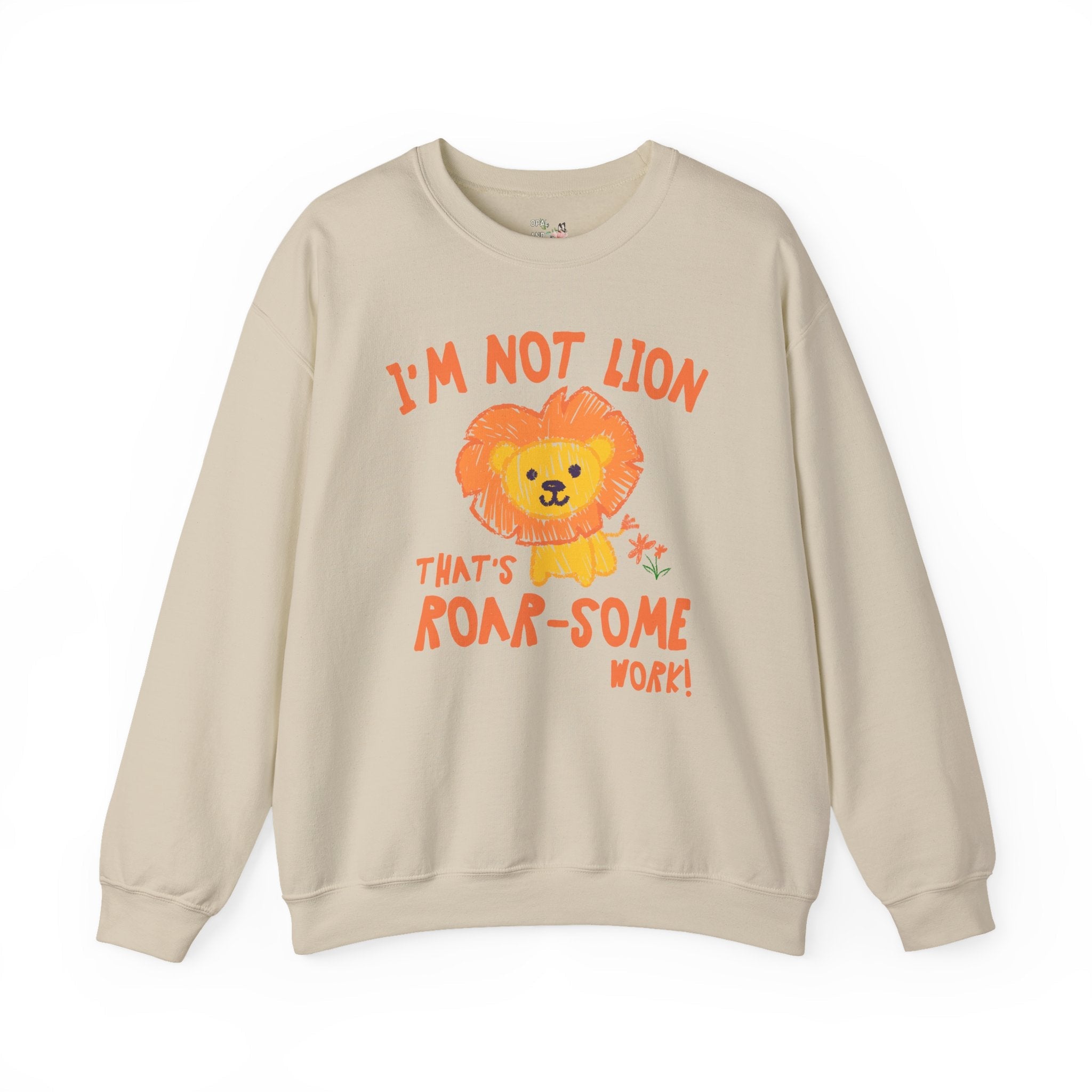 Cute Testing Day Sweatshirt for Third Grade Teacher Who Loves Lions, Funny Saying Animal Lover Crewnecl Testing Day Matching Teacher Shirt - Opal and June