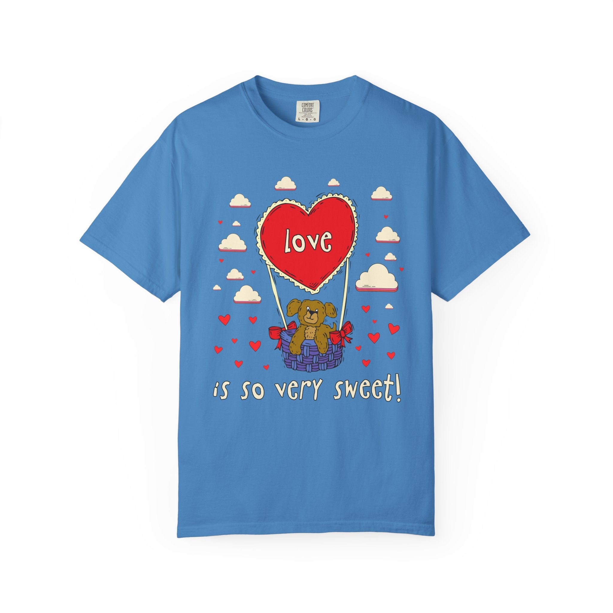 Cute Valentine's Day Tee Shirt for Couples or Friend Who Loves Celebrating Love: Love is So Very Sweet! | 90s Aesthetic Animal Lover Tee - Opal and June