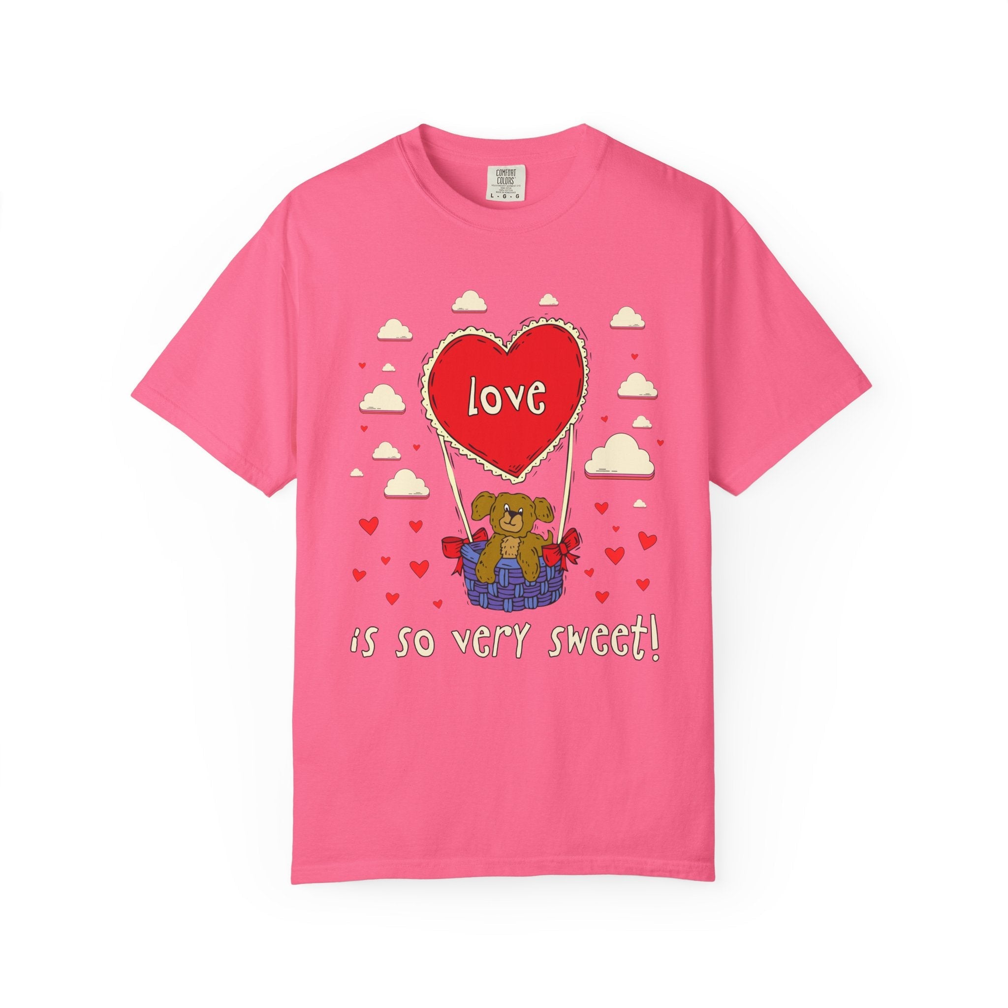 Cute Valentine's Day Tee Shirt for Couples or Friend Who Loves Celebrating Love: Love is So Very Sweet! | 90s Aesthetic Animal Lover Tee - Opal and June