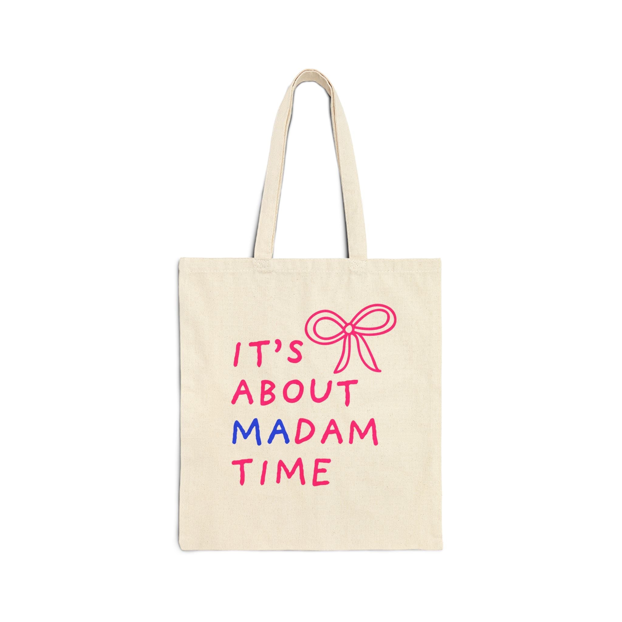Cute Voting Tote Bag with Bow - Opal and June