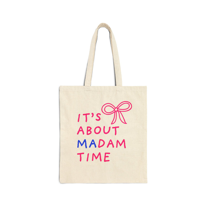 Cute Voting Tote Bag with Bow - Opal and June