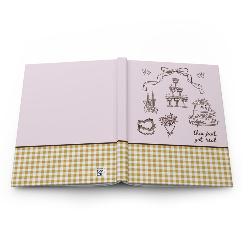 Cute Wedding Notebook: Pink - Opal and June