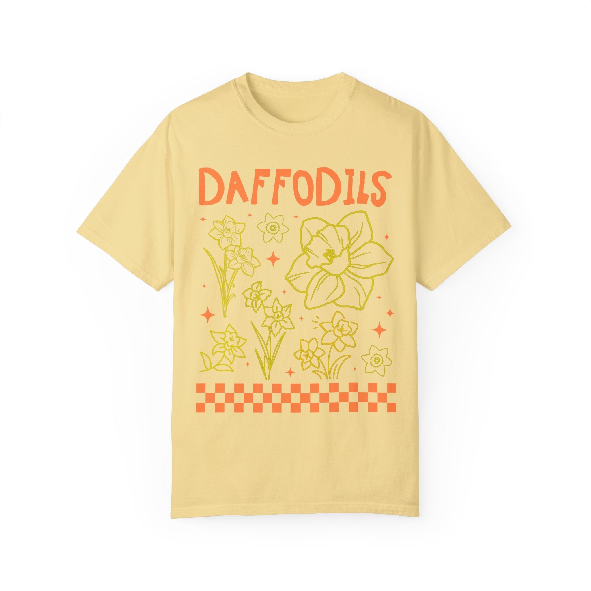 Daffodil Flower T-Shirt for Mom Who Loves Flowers, March Birth Month Gift for Mother's Day, Cute Birthday Present for Daughter who Gardens - Opal and June