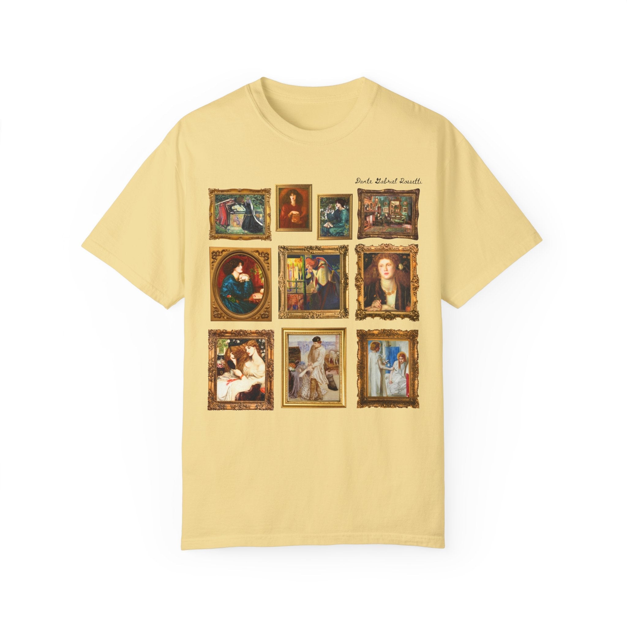 Dante Gabriel Rossetti Art History Tee Shirt: Pre - Raphaelite Brotherhood European Art Movement, Art Professor Gift, Humanities Major Tee - Opal and June