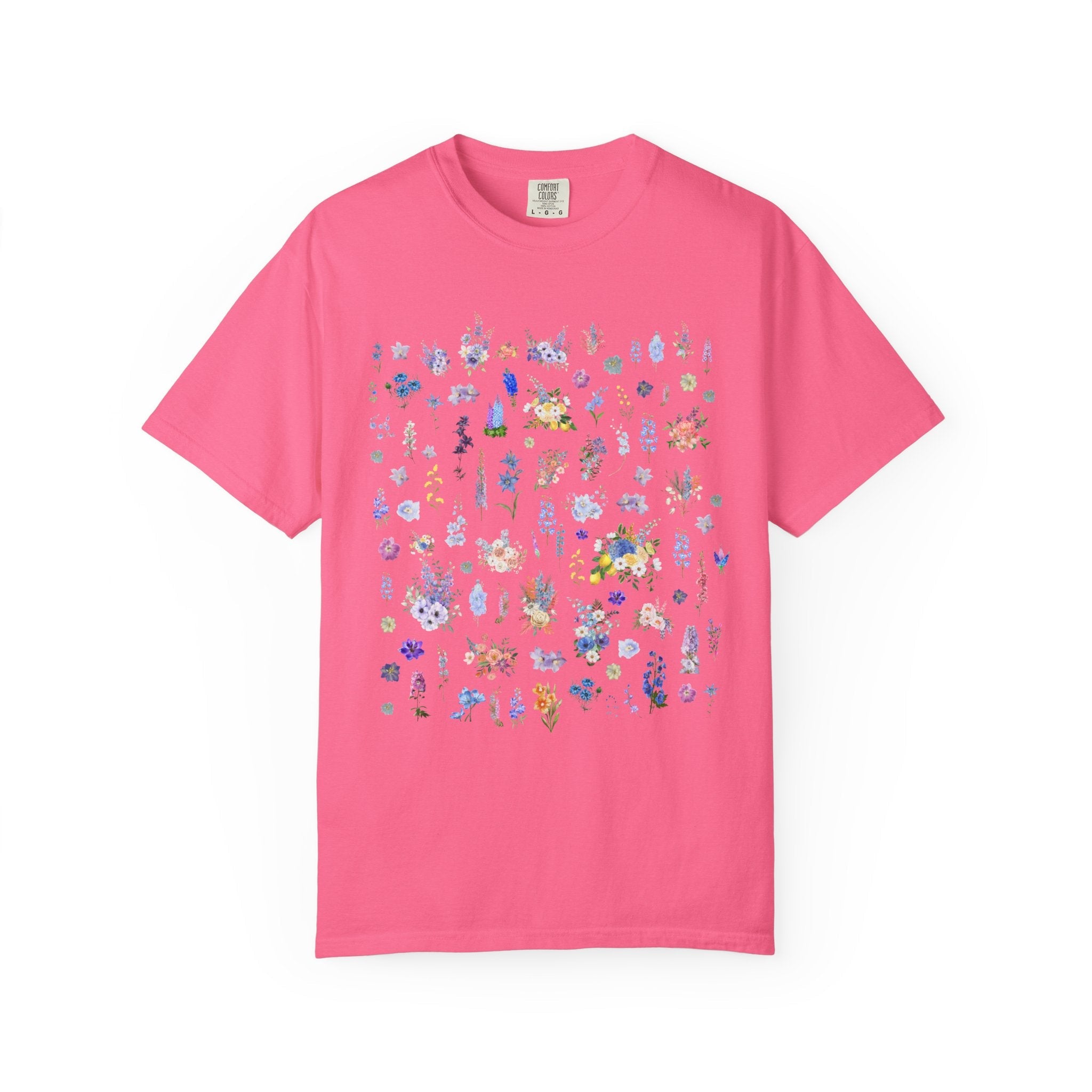 Delphinium Flower T-Shirt - Opal and June