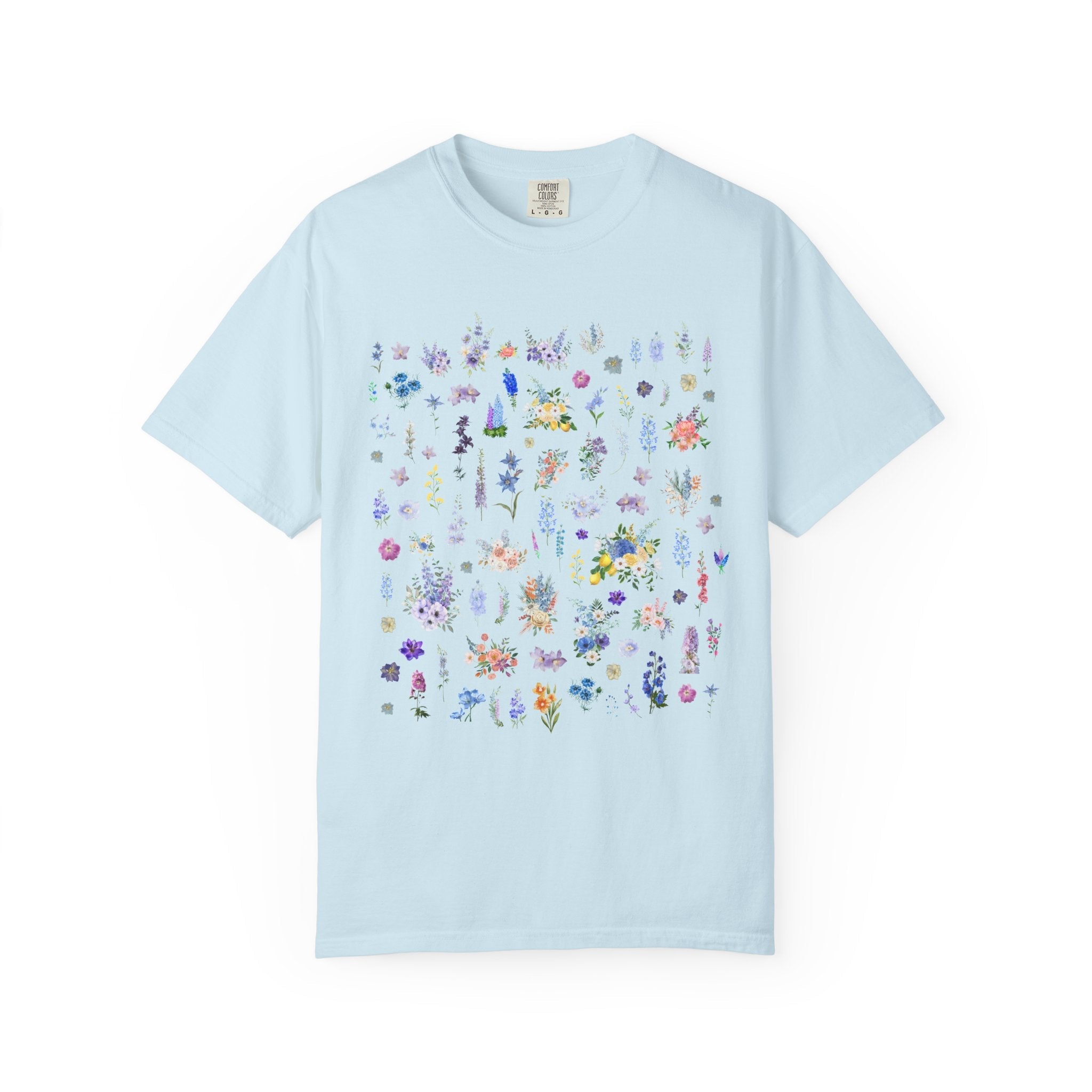 Delphinium Flower T-Shirt - Opal and June