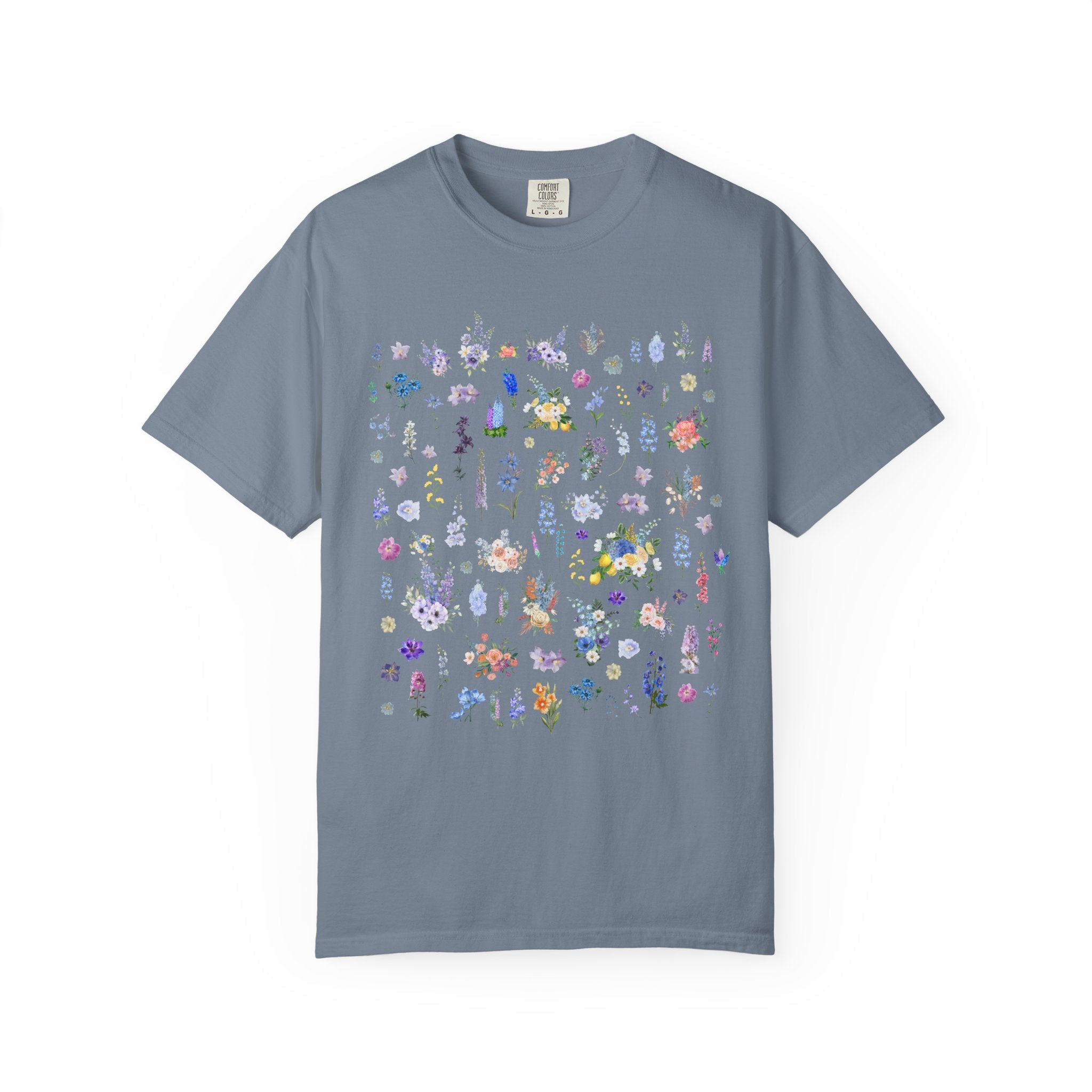 Delphinium Flower T-Shirt - Opal and June