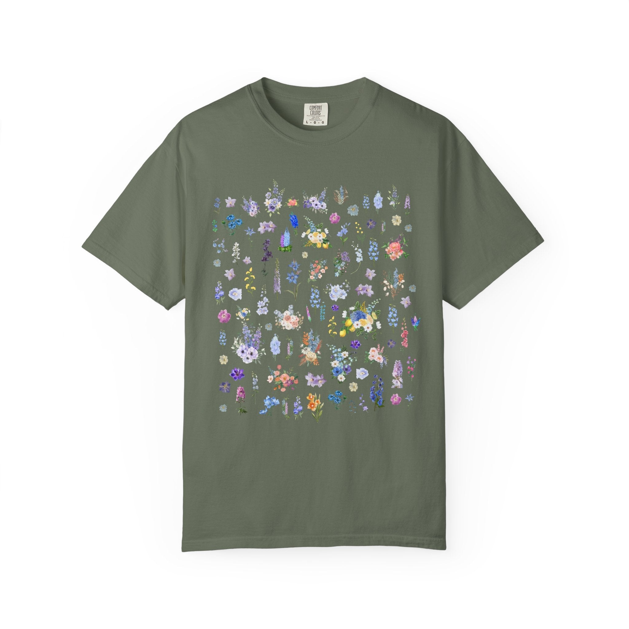 Delphinium Flower T-Shirt - Opal and June