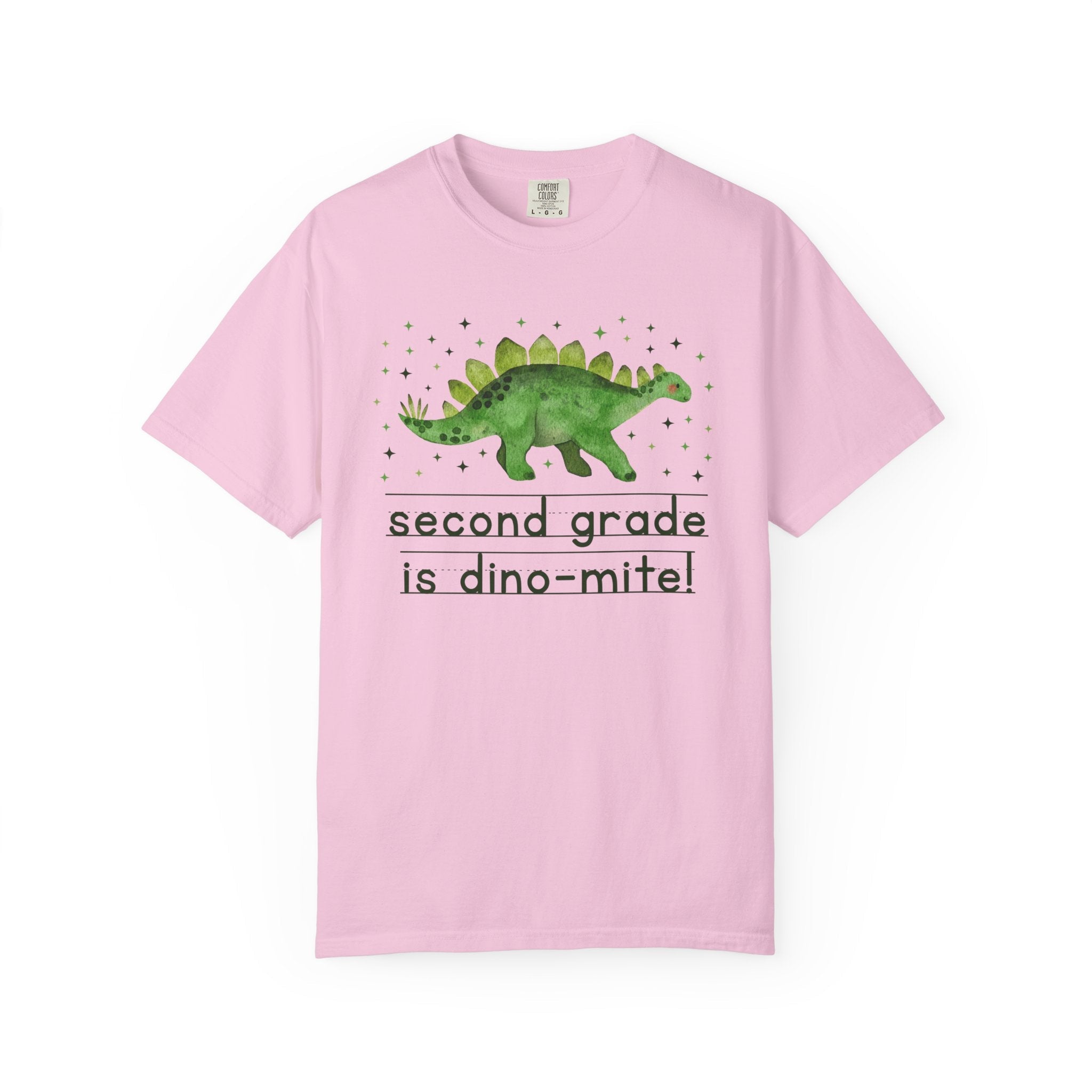 Dinosaur Second Grade Teacher Tee Shirt for Back to School, Funny and Adorable 90s Aesthetic Dinosaur Lover T-Shirt for Kindergarten Squad - Opal and June
