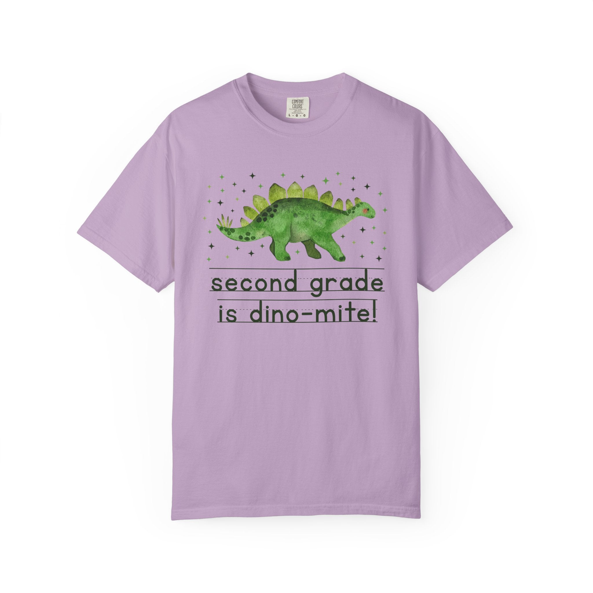 Dinosaur Second Grade Teacher Tee Shirt for Back to School, Funny and Adorable 90s Aesthetic Dinosaur Lover T-Shirt for Kindergarten Squad - Opal and June