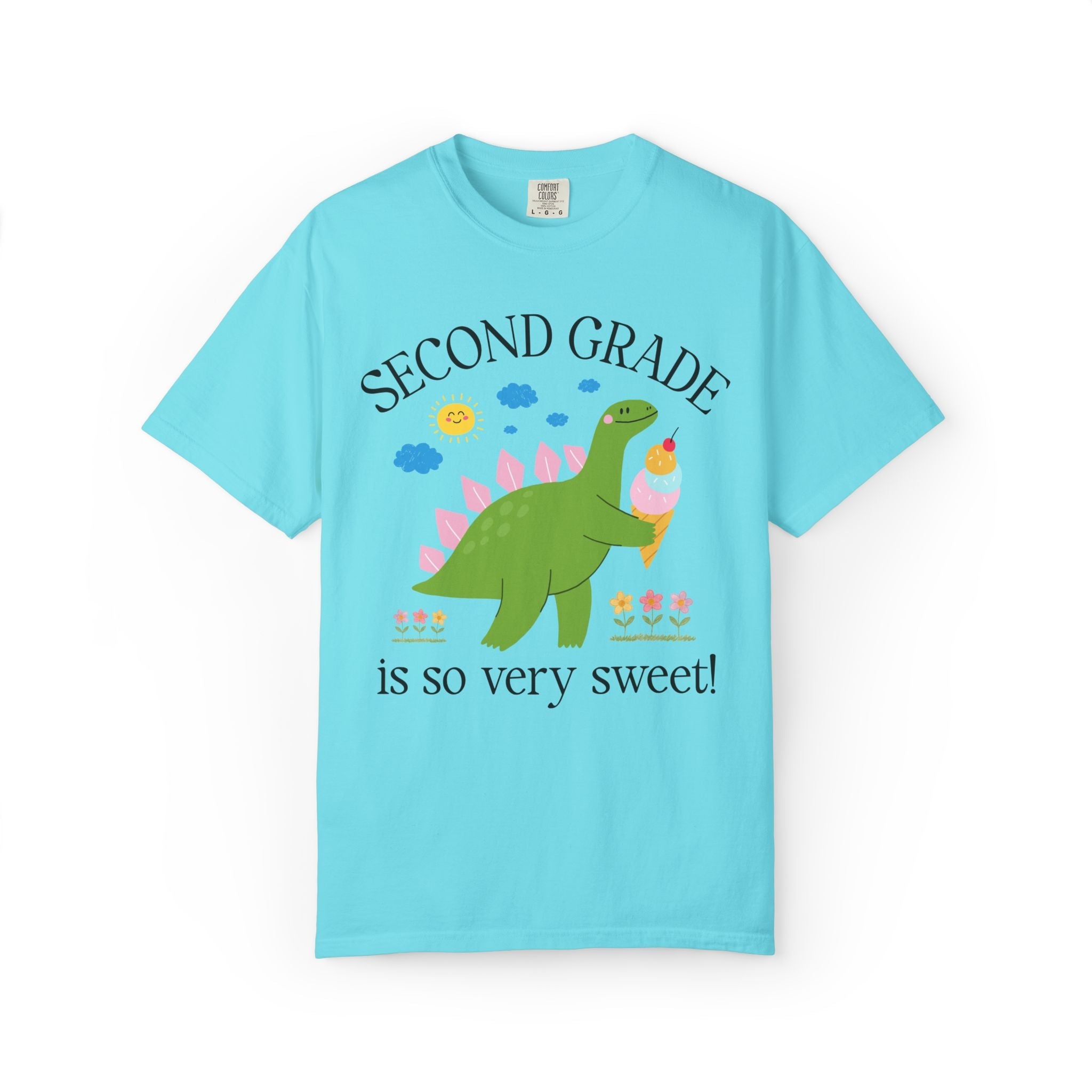 Dinosaur Teacher Team Tee Shirt for End of of School Year or Back to School: Grade Level School Subject is So Very Sweet, School Librarian - Opal and June