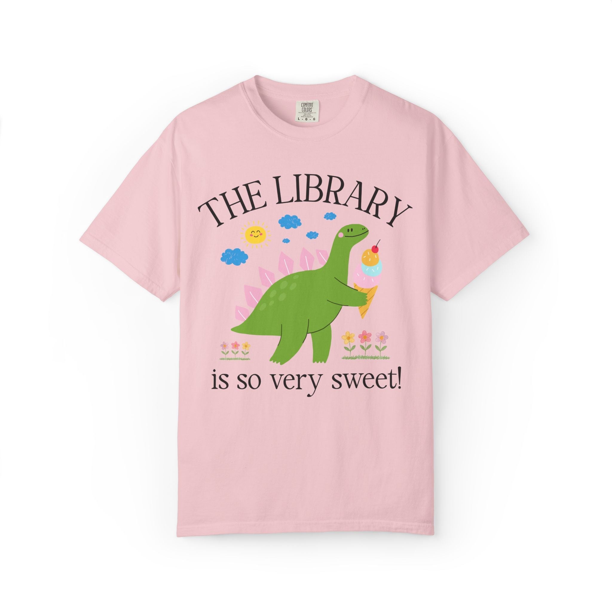 Dinosaur Teacher Team Tee Shirt for End of of School Year or Back to School: Grade Level School Subject is So Very Sweet, School Librarian - Opal and June