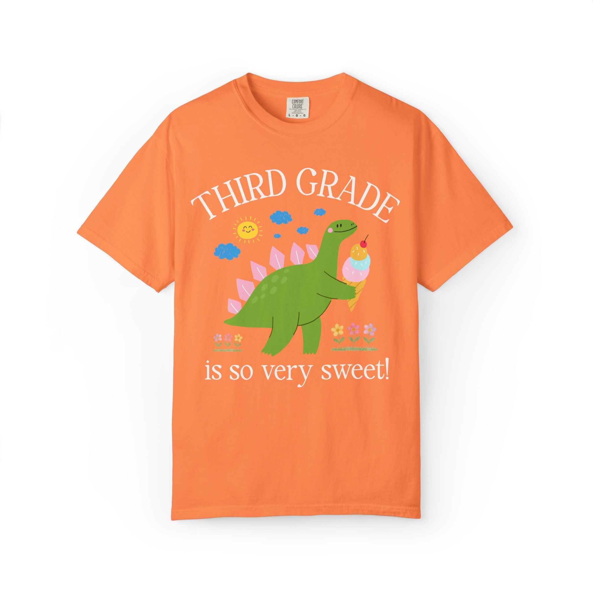 Dinosaur Teacher Team Tee Shirt for End of of School Year or Back to School: Grade Level School Subject is So Very Sweet, School Librarian - Opal and June