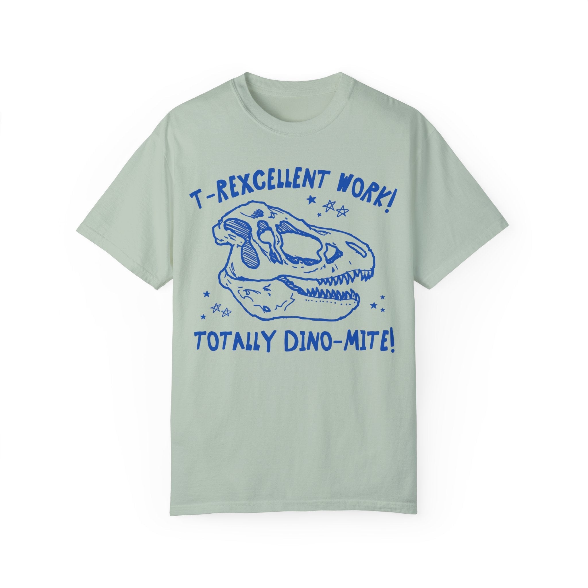 Dinosaur Teacher Tee Shirt for Kindergarten Teacher or Second Grade Teaching Assistant: T - Rexcellent Work! Cute Science Teacher T-Shirt - Opal and June