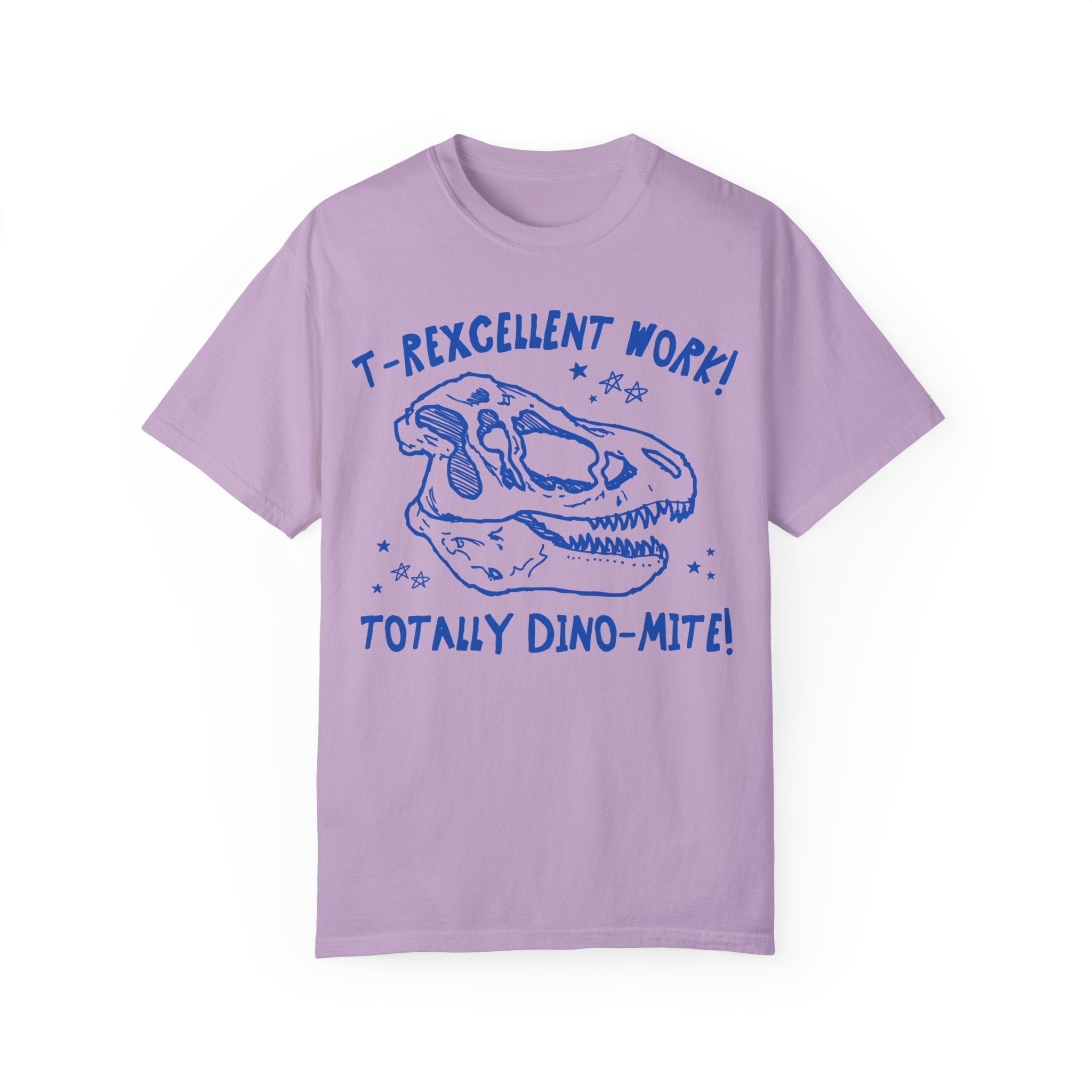 Dinosaur Teacher Tee Shirt for Kindergarten Teacher or Second Grade Teaching Assistant: T - Rexcellent Work! Cute Science Teacher T-Shirt - Opal and June