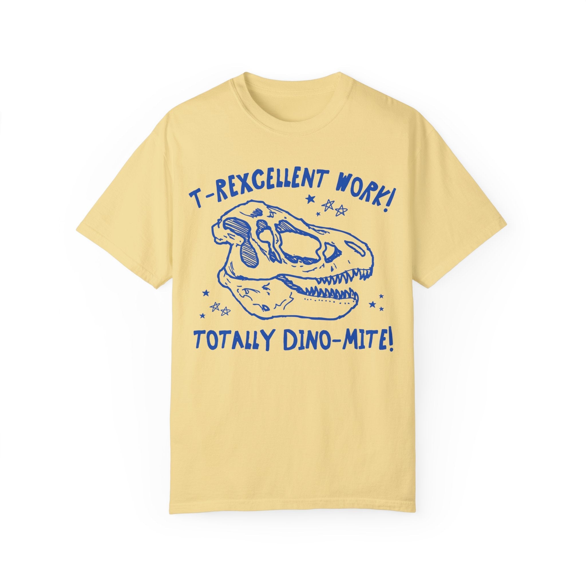Dinosaur Teacher Tee Shirt for Kindergarten Teacher or Second Grade Teaching Assistant: T - Rexcellent Work! Cute Science Teacher T-Shirt - Opal and June