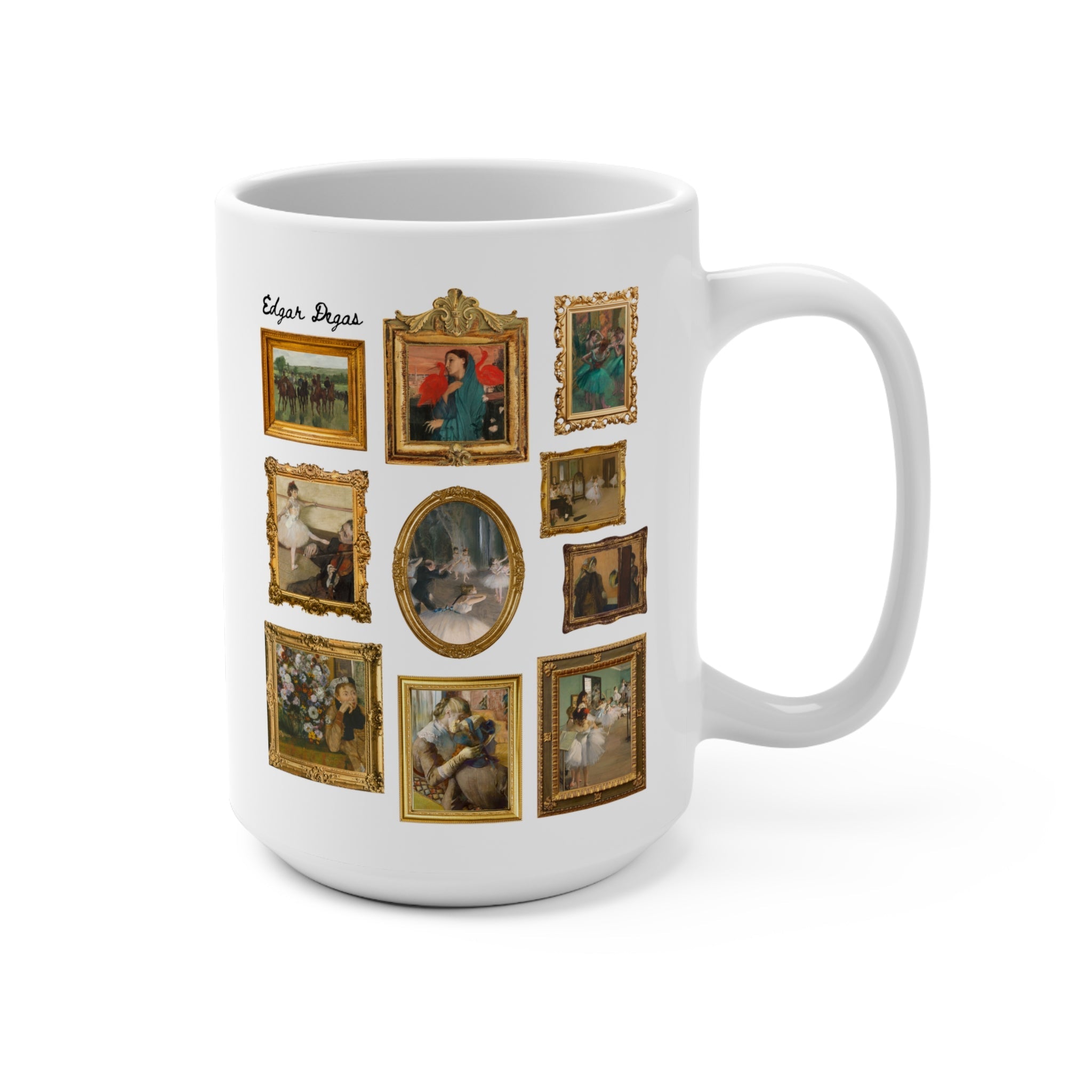 Edgar Degas Art History Coffee Mug: 19th Century French Impressionist Humanities Major Gift, Ballerina Dancer or Historian, Famous Paintings - Opal and June