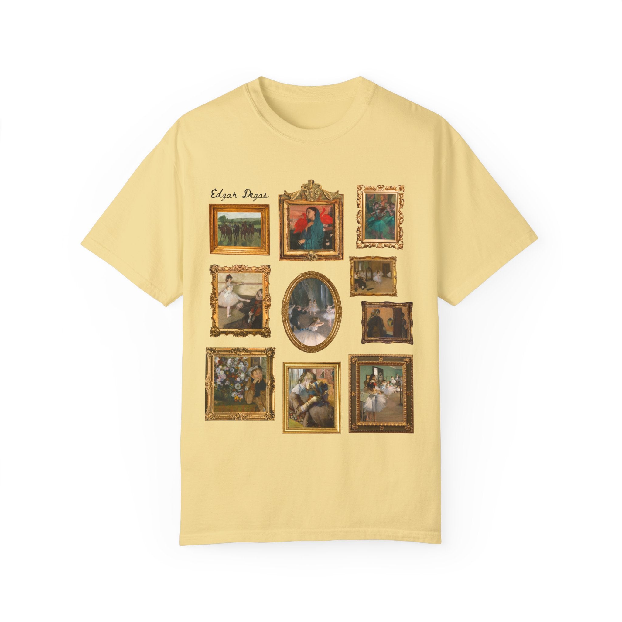 Edgar Degas Art History T-Shirt: 19th Century French Impressionist Humanities Major Gift for Ballerina Dancer or Historian, Famous Paintings - Opal and June