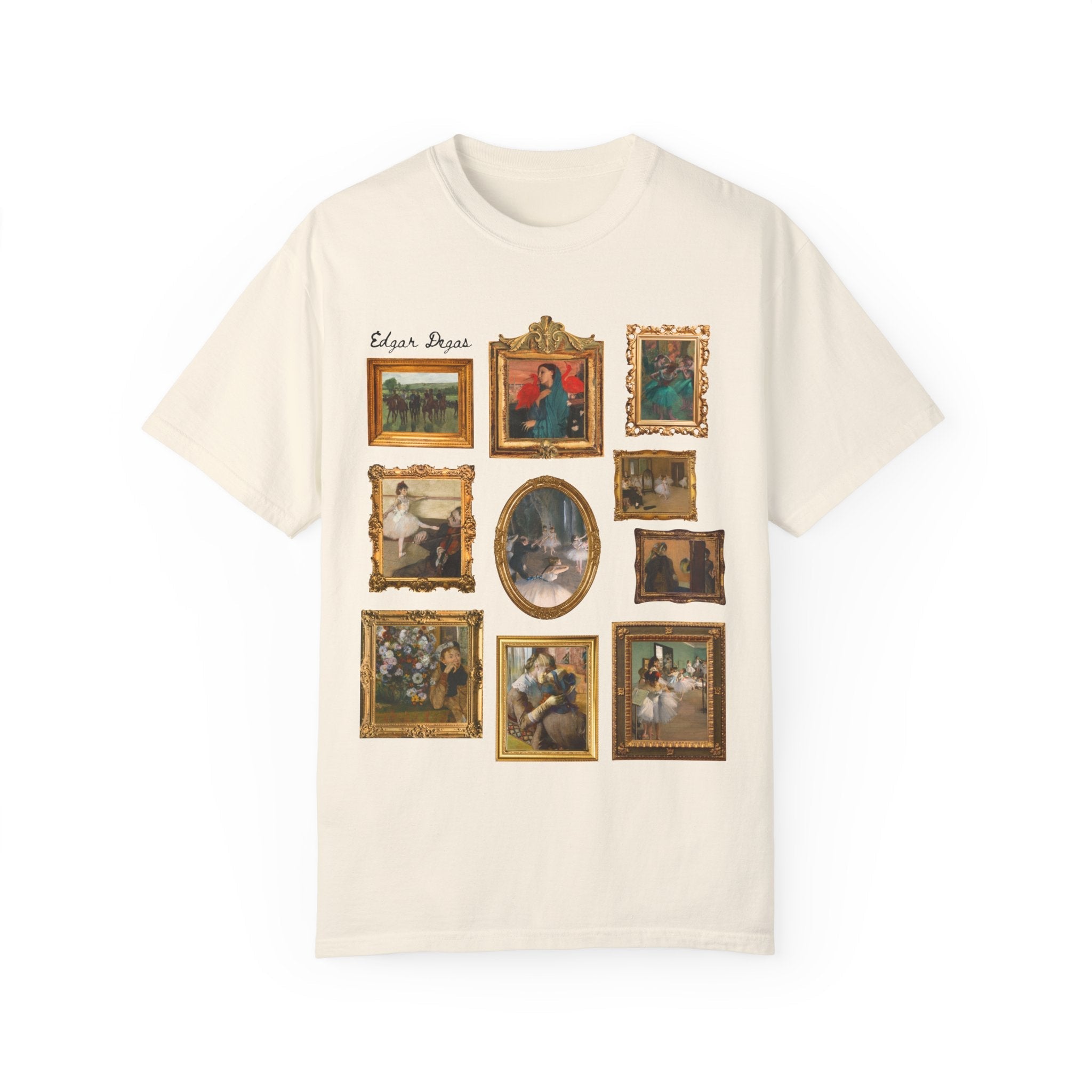Edgar Degas Art History T-Shirt: 19th Century French Impressionist Humanities Major Gift for Ballerina Dancer or Historian, Famous Paintings - Opal and June