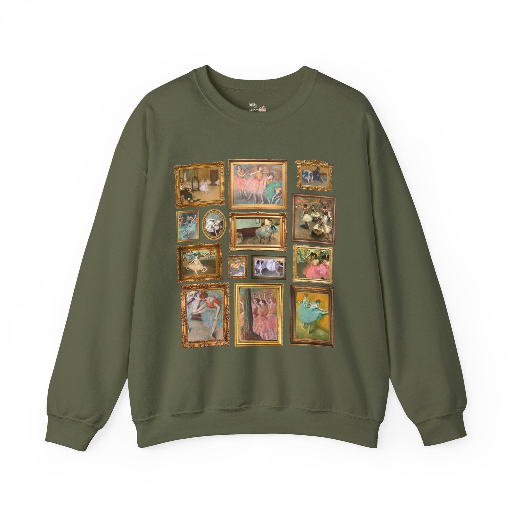 Edgar Degas Ballerina Paintings Sweatshirt, Art Historian or Ballet Teacher, Cute Balletcore Museum Lover Shirt, Impressionist Art History - Opal and June