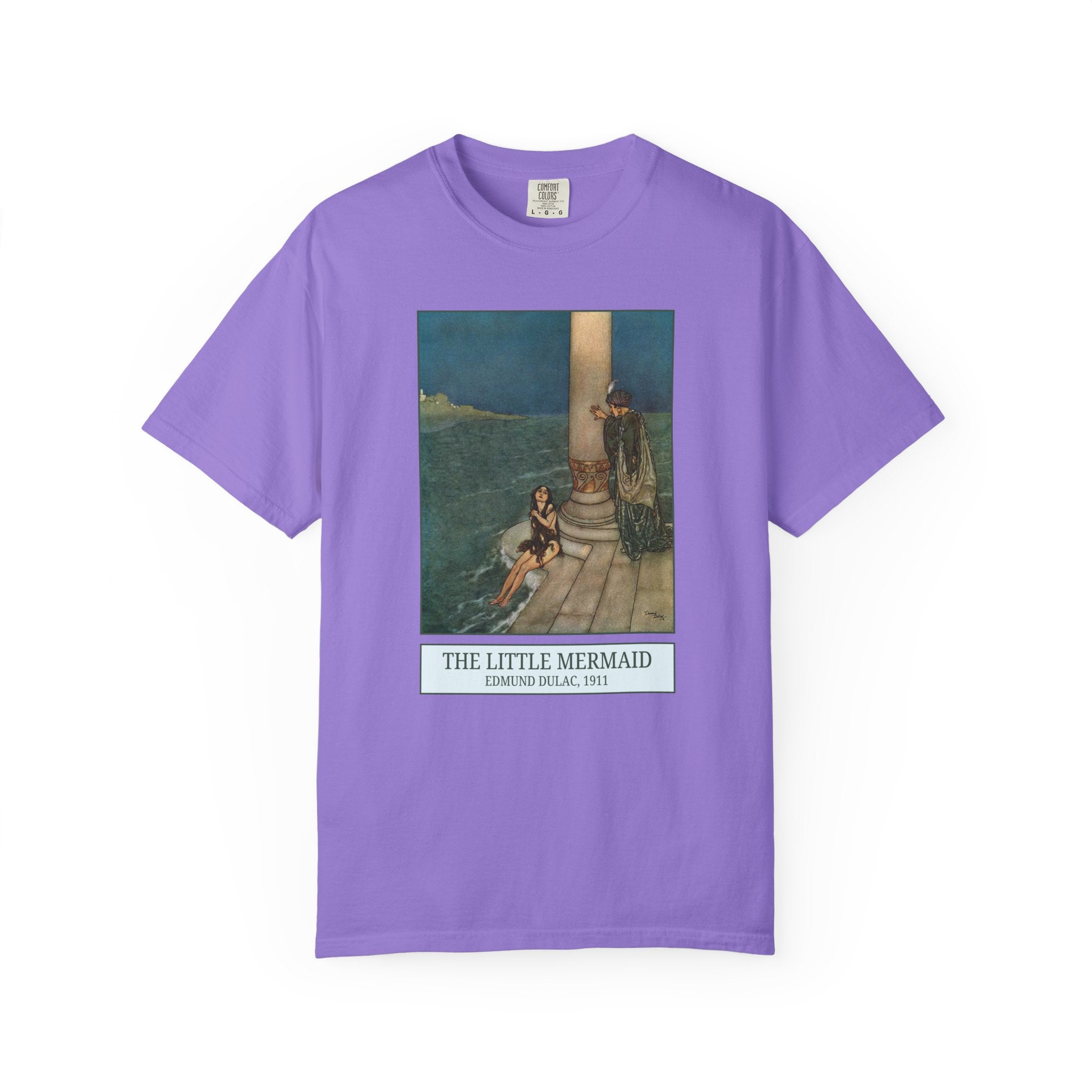 Edmund Dulac The Little Mermaid Gift, Famous Painting, Hans Christian Andersen Fairy Tale, European Folk Tale, 19th Century Literature Tee - Opal and June