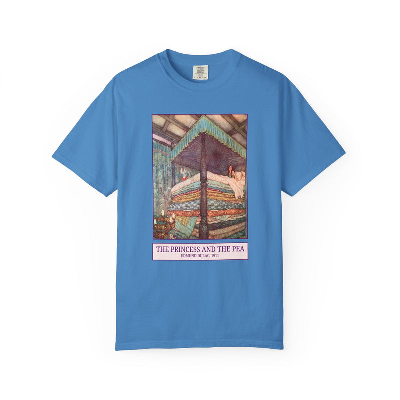 Edmund Dulac The Princess and the Pea Art History Tee Shirt, Famous Painting from Hans Christian Andersen Fairy Tale, 19th Century Art - Opal and June