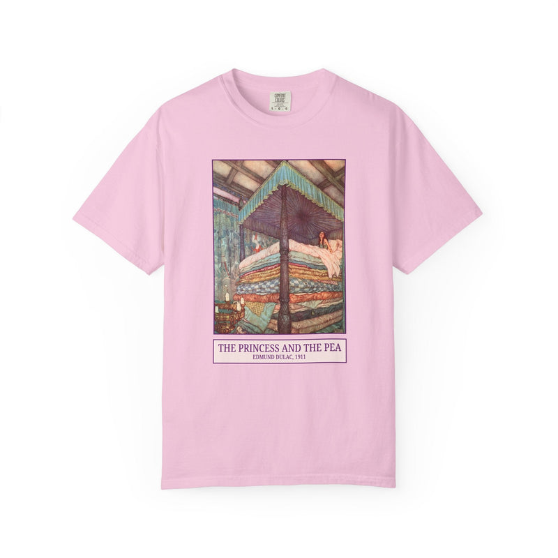 Edmund Dulac The Princess and the Pea Art History Tee Shirt, Famous Painting from Hans Christian Andersen Fairy Tale, 19th Century Art - Opal and June