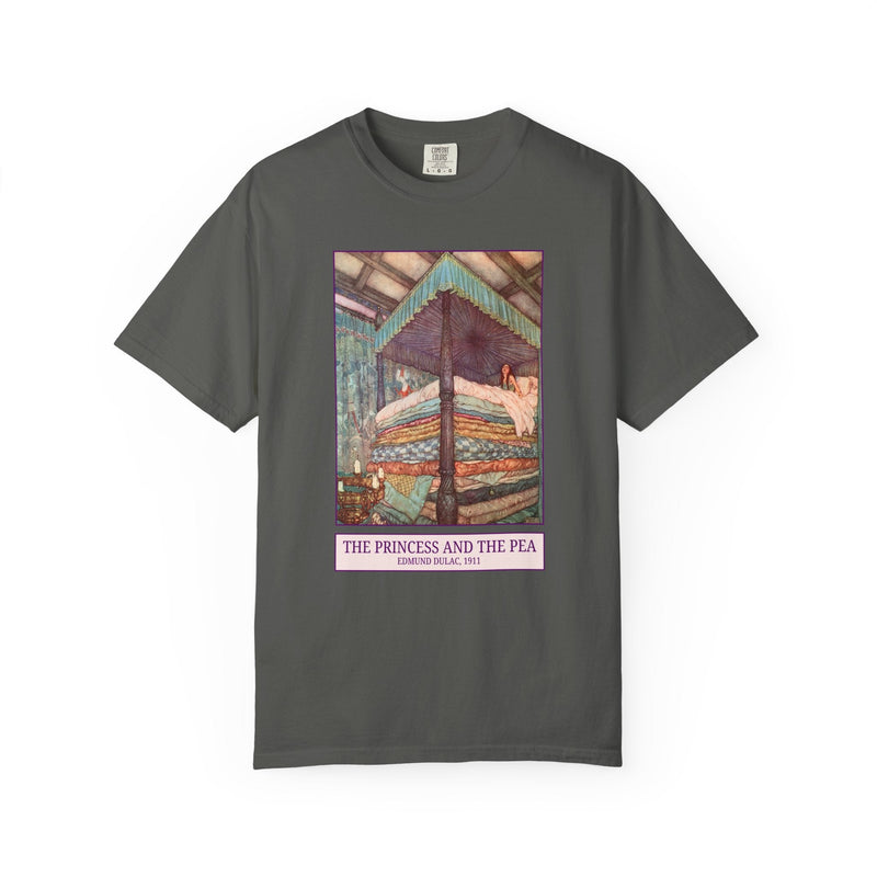 Edmund Dulac The Princess and the Pea Art History Tee Shirt, Famous Painting from Hans Christian Andersen Fairy Tale, 19th Century Art - Opal and June