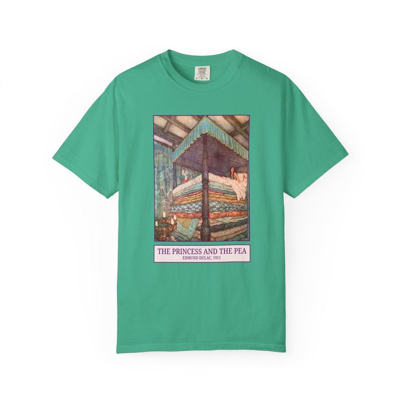 Edmund Dulac The Princess and the Pea Art History Tee Shirt, Famous Painting from Hans Christian Andersen Fairy Tale, 19th Century Art - Opal and June