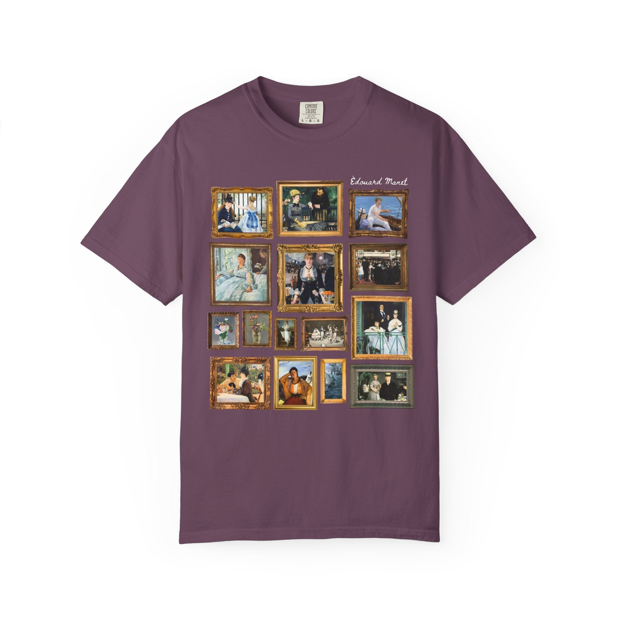 Edouard Manet Art History T-Shirt: Famous Paintings, Impressionist and Realism Art Movement, 19th Century, Museum Lover Gift, Comfort Colors - Opal and June