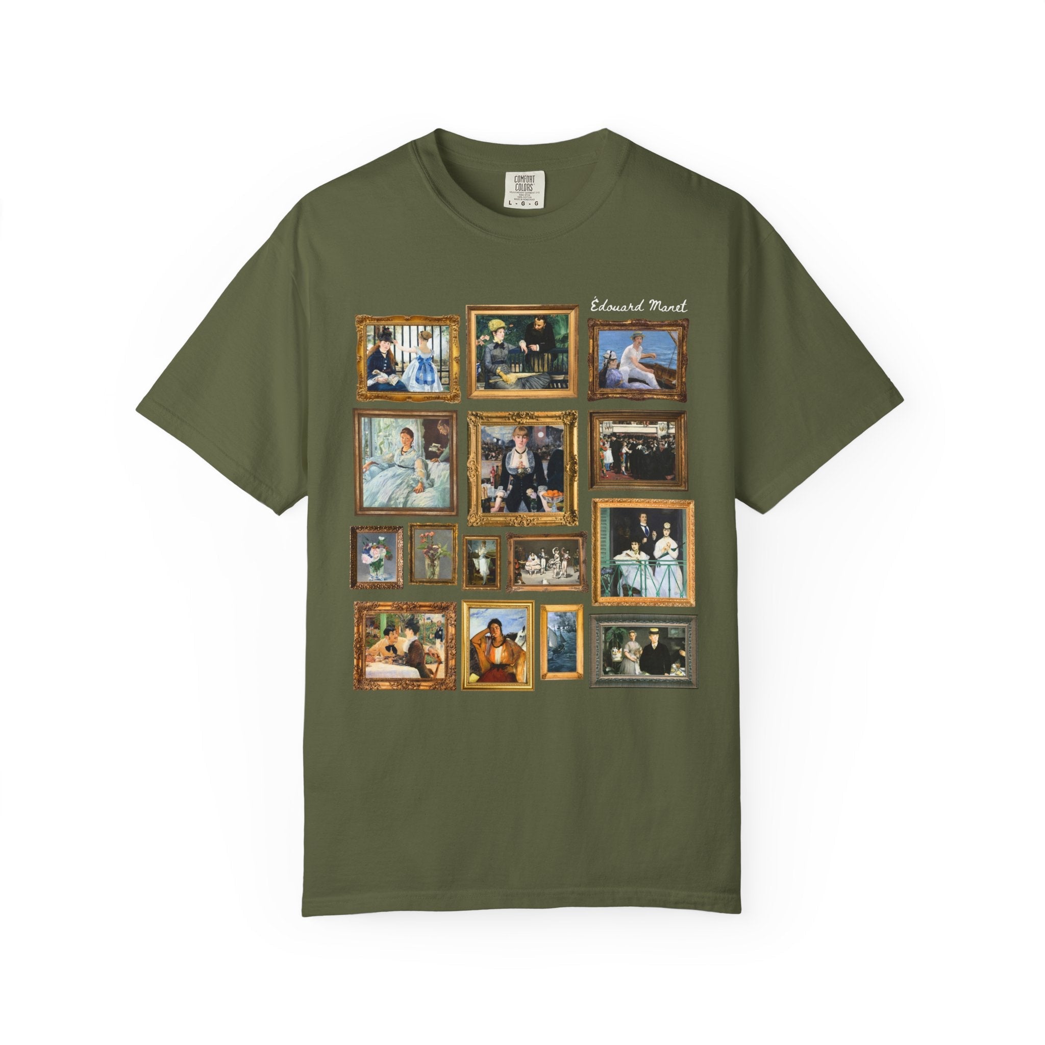 Edouard Manet Art History T-Shirt: Famous Paintings, Impressionist and Realism Art Movement, 19th Century, Museum Lover Gift, Comfort Colors - Opal and June