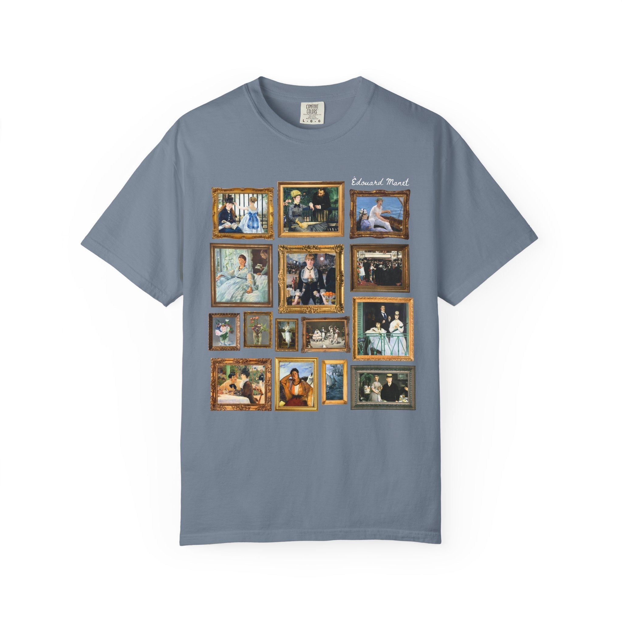 Edouard Manet Art History T-Shirt: Famous Paintings, Impressionist and Realism Art Movement, 19th Century, Museum Lover Gift, Comfort Colors - Opal and June