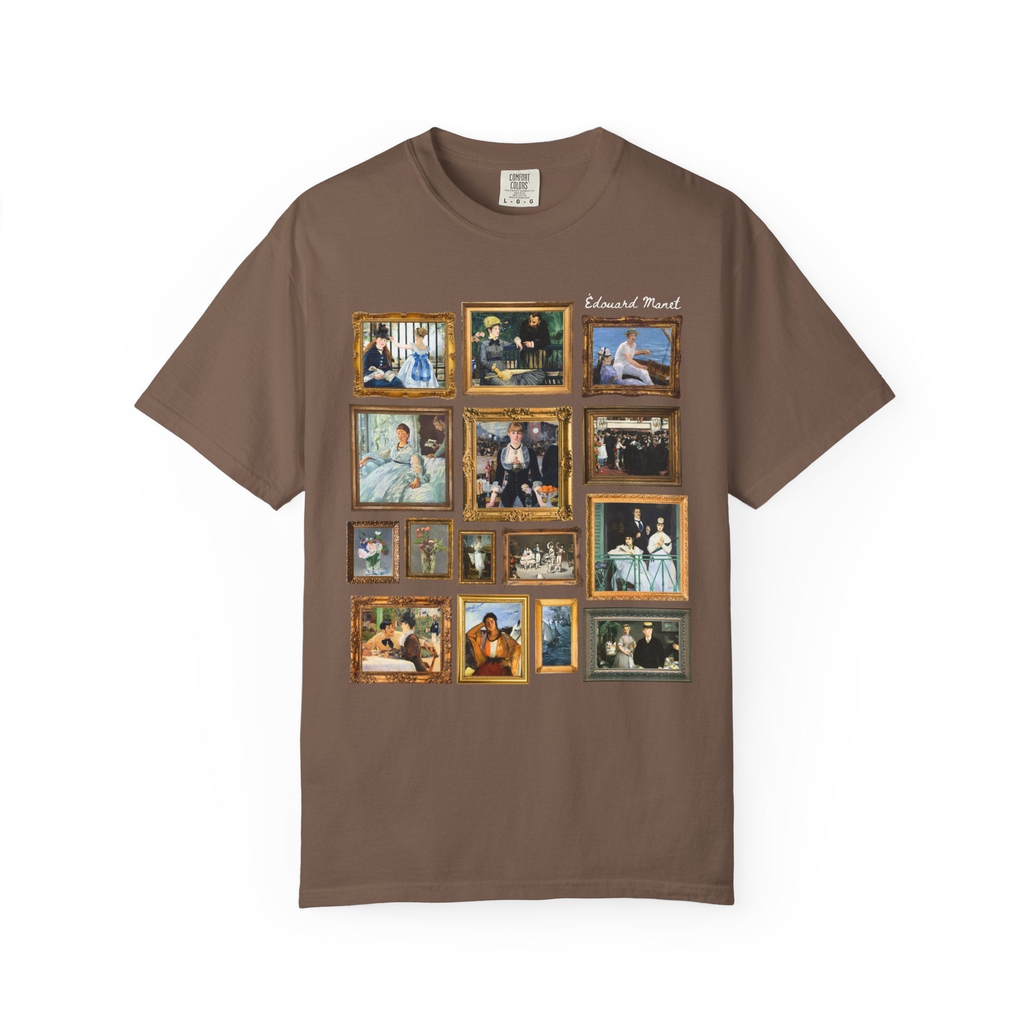 Edouard Manet Art History T-Shirt: Famous Paintings, Impressionist and Realism Art Movement, 19th Century, Museum Lover Gift, Comfort Colors - Opal and June