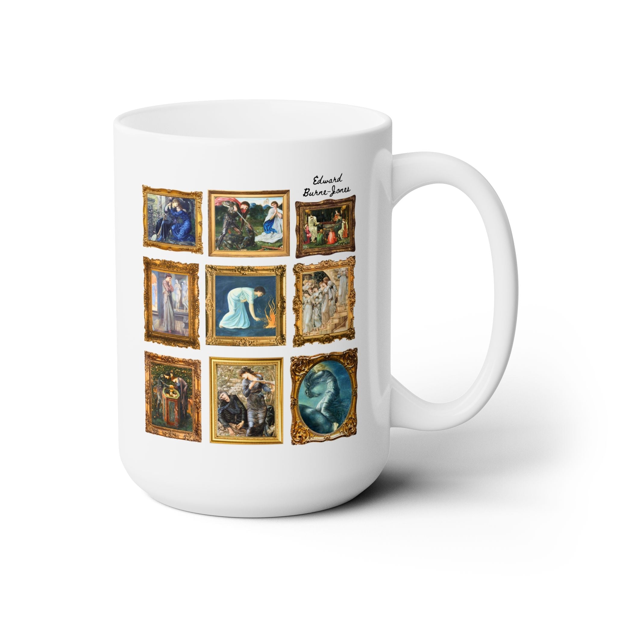 Edward Burne - Jones Art History Coffee Mug: Pre - Raphaelite Art Movement, Arts and Crafts Movement, Famous Paintings, The Beguiling of Merlin - Opal and June