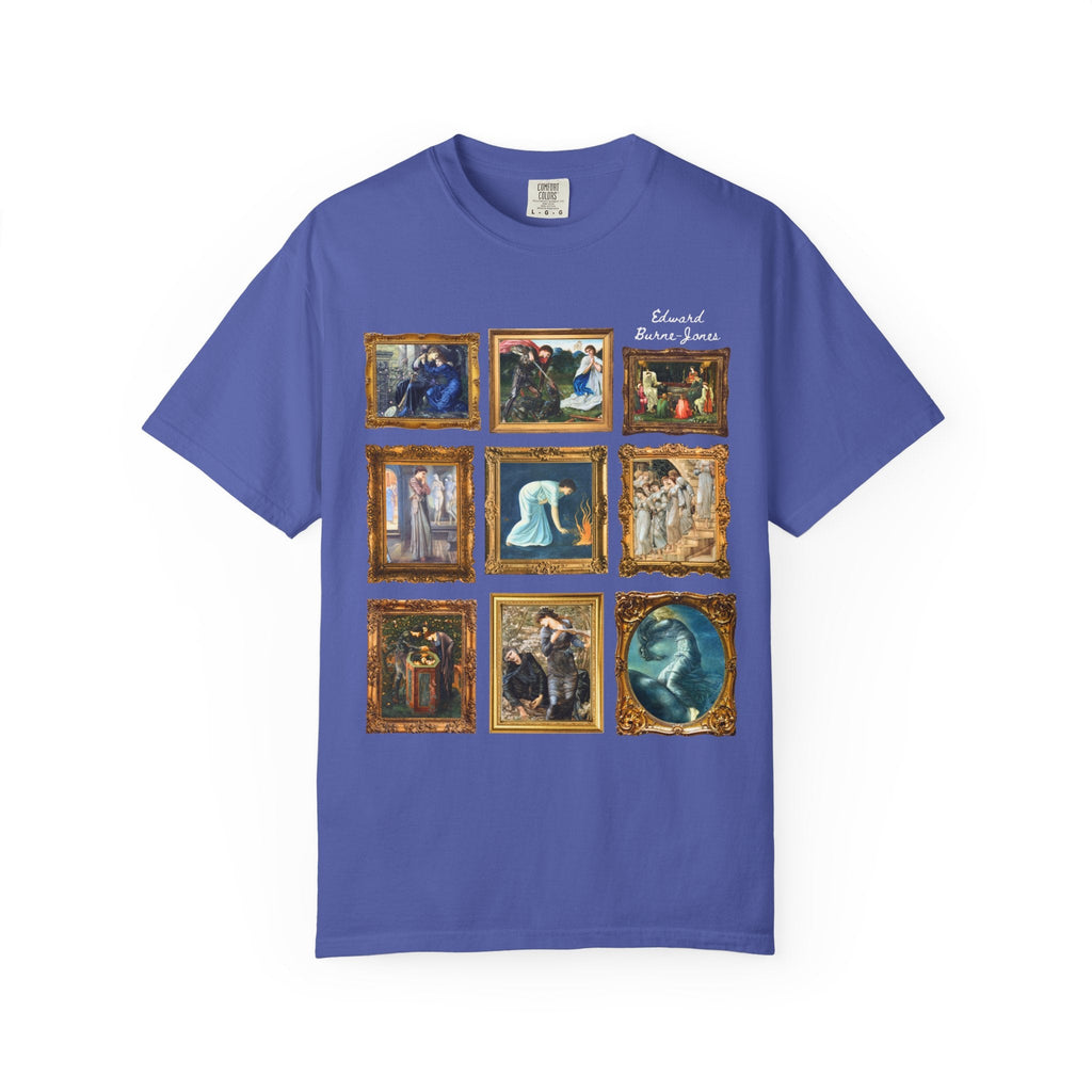 Edward Burne - Jones Art History Tee Shirt: Pre - Raphaelite Art Movement, Arts and Crafts Movement, Famous Paintings, The Beguiling of Merlin - Opal and June