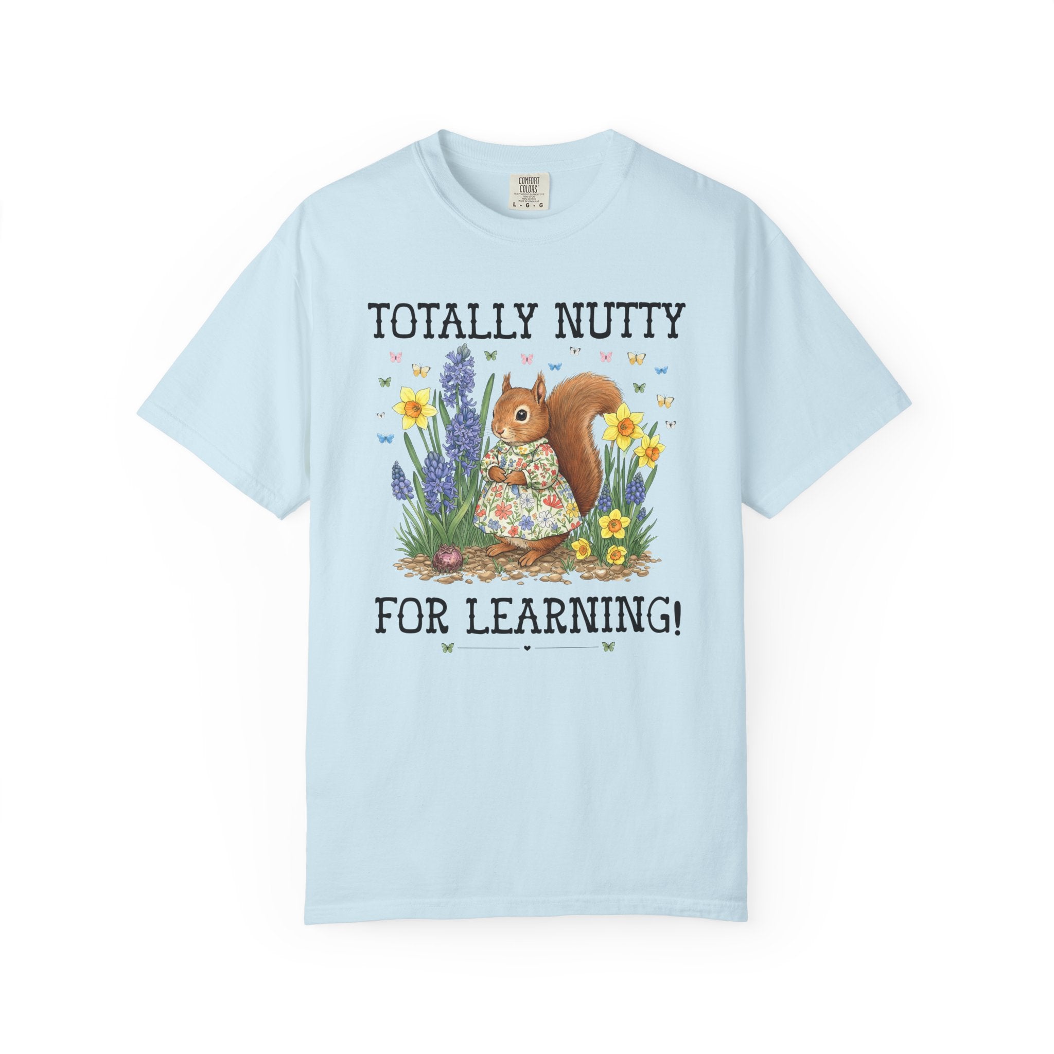 Elementary School Teacher Tee Shirt or Funny High School Teacher T-Shirt: Silly Squirrel Animal Lover Tee for 1st Grade or Kindergarten Team - Opal and June