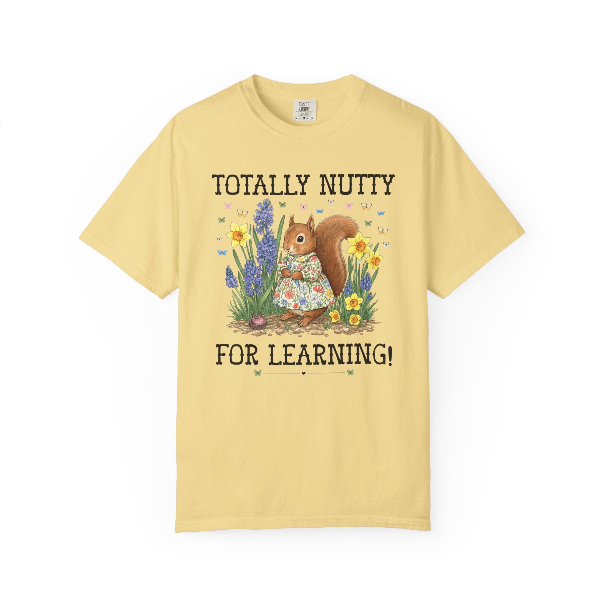 Elementary School Teacher Tee Shirt or Funny High School Teacher T-Shirt: Silly Squirrel Animal Lover Tee for 1st Grade or Kindergarten Team - Opal and June