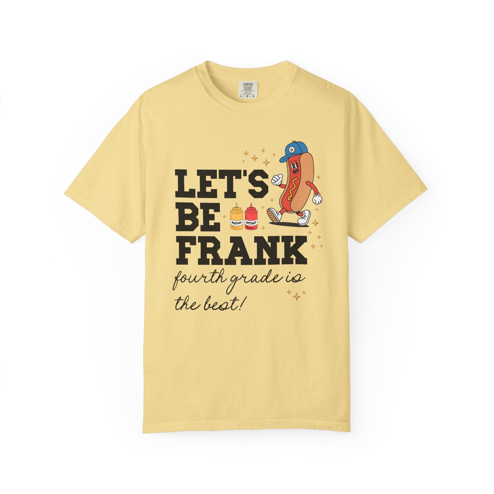 Elementary Teacher Shirt: Lets Be Frank Funny Hot Dog Tee, Matching Grade Level Team Shirt, Silly Primary School Librarian Teacher Gift - Opal and June