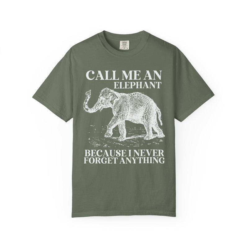 Elephant Animal Lover Tee Shirt for Friend or Dad Who Remembers Everything, Funny Saying Elephant Lover Tee for Mom or Sister, 90s Throwback - Opal and June