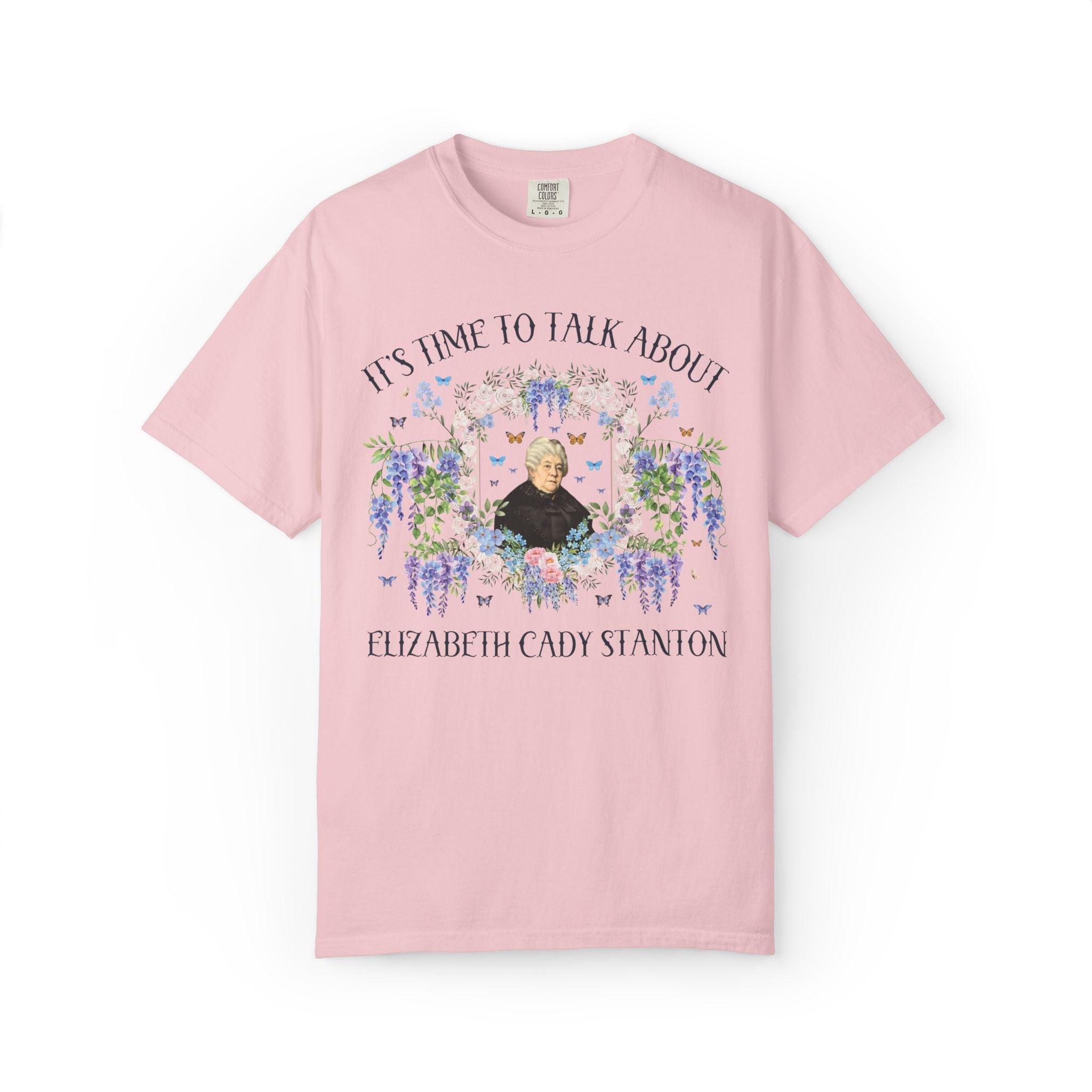 Elizabeth Cady Stanton Women's History Tee Shirt: Suffragette 19th Century History T-Shirt, Women's History Month Equal Rights Feminist Tee - Opal and June
