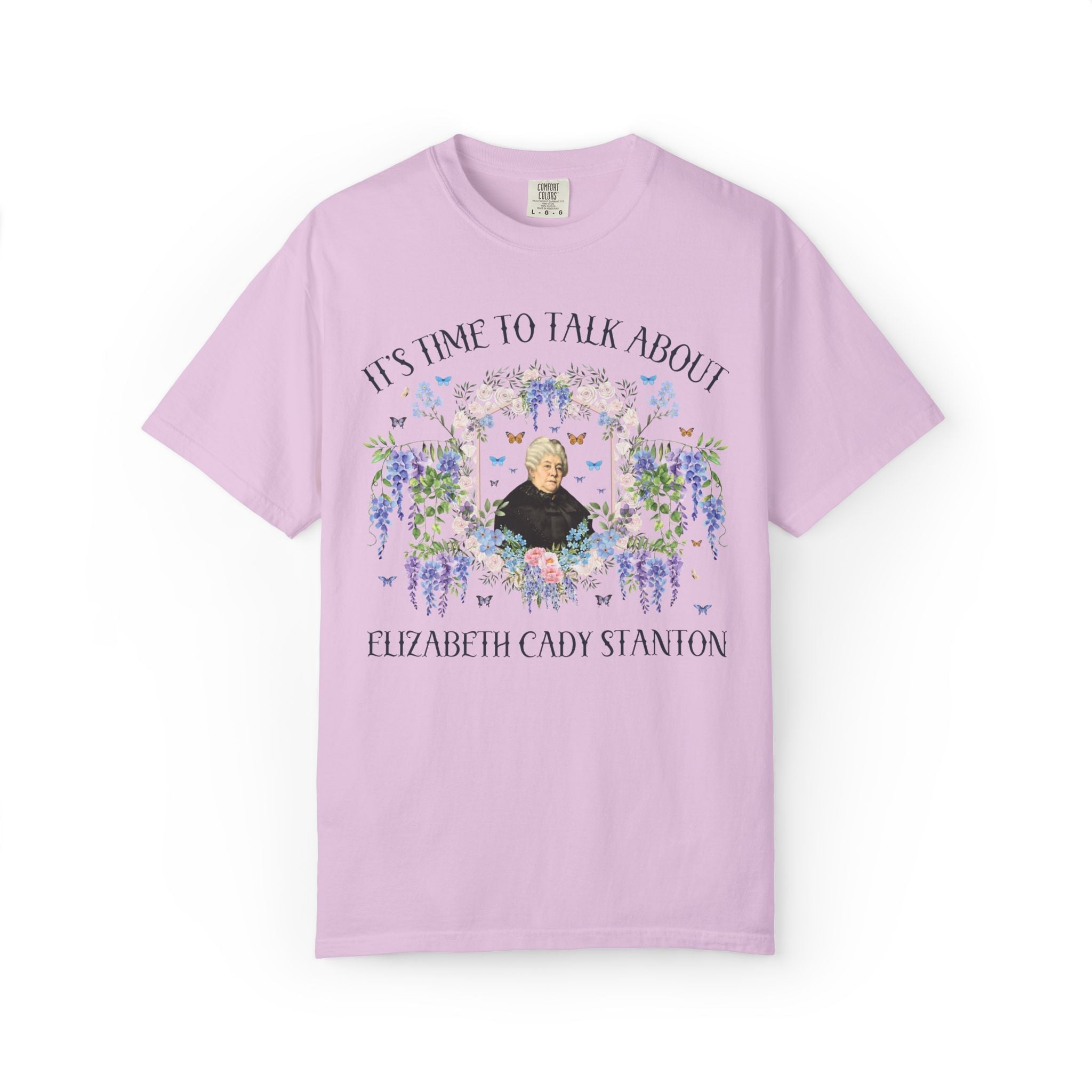 Elizabeth Cady Stanton Women's History Tee Shirt: Suffragette 19th Century History T-Shirt, Women's History Month Equal Rights Feminist Tee - Opal and June