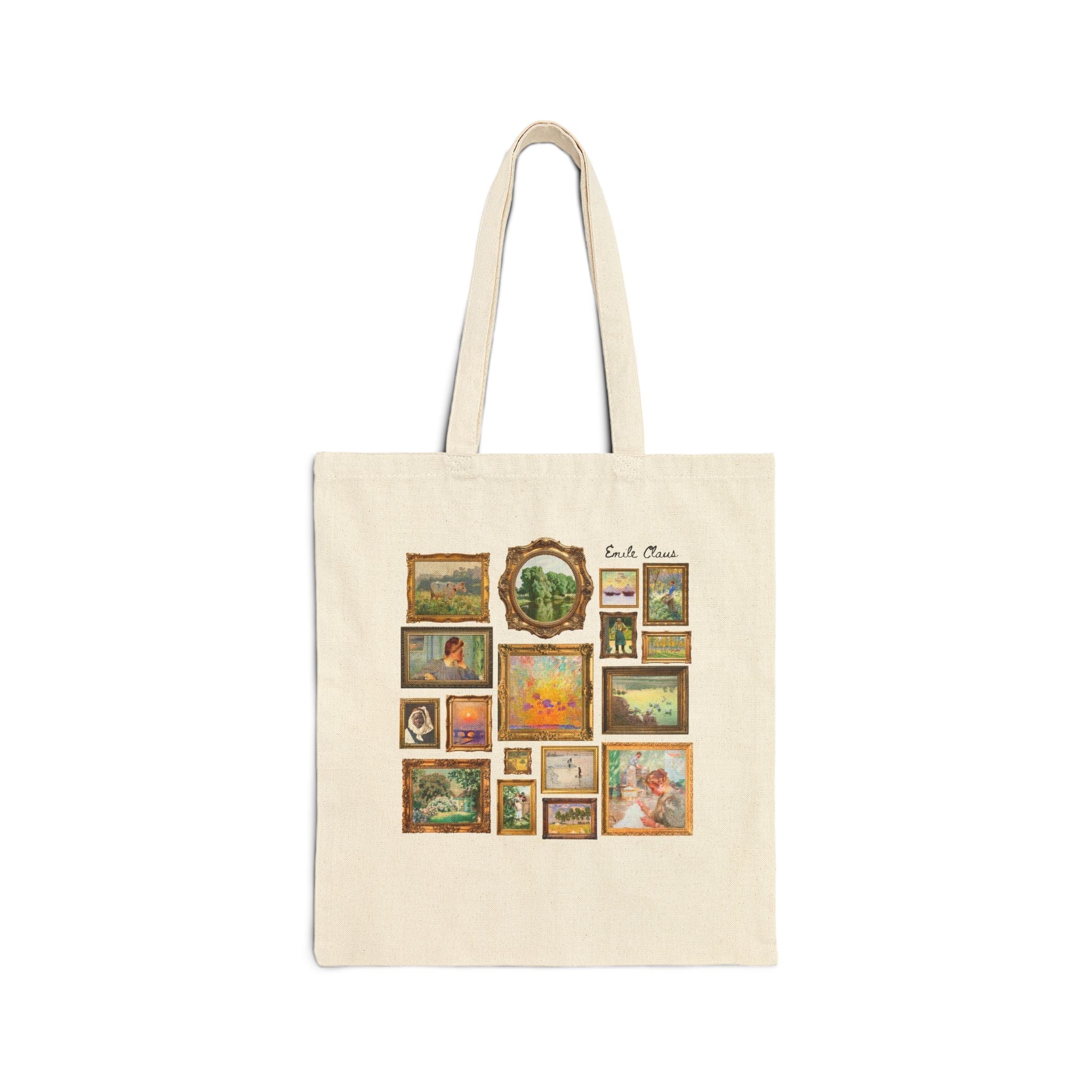 Emile Claus Art History Tote Bag for Museum Lover, Floral Cottagecore Humanities Professor Tote, Cute Boho Gardening Gift, Luminist Art - Opal and June